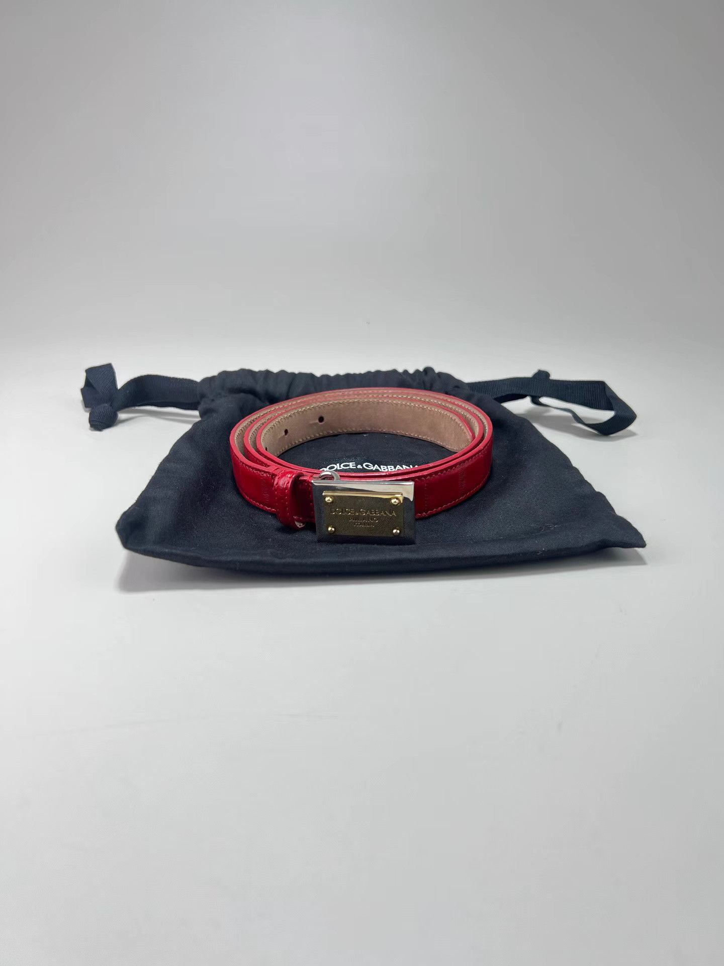 Dolce & Gabbana DOLCE&GABBANA Red Leather Belt Size ONE SIZE - 1 Thumbnail