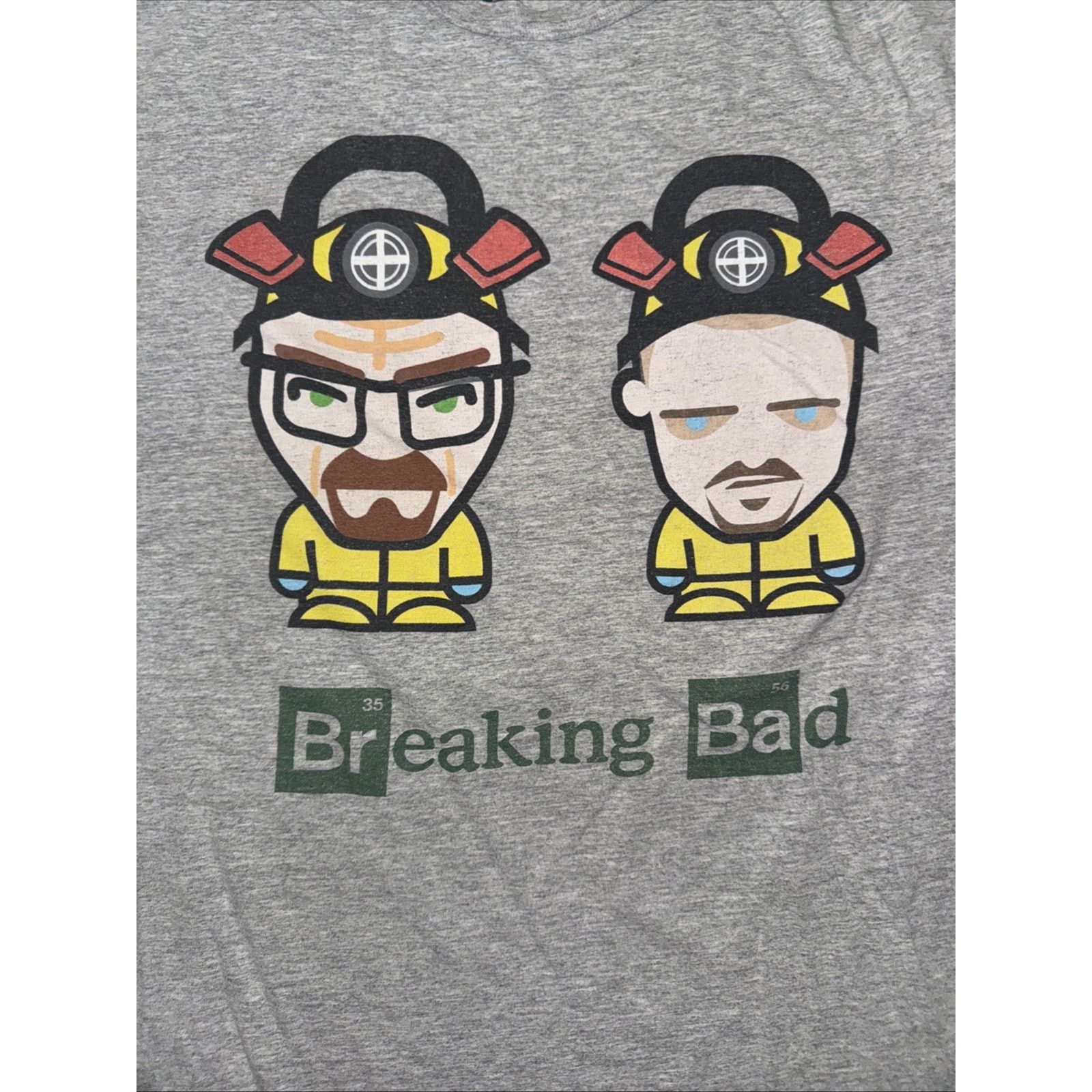 Vintage Breaking Bad Chibi Cartoon Tee Gray XL 22x27 Distressed Size US XL / EU 56 / 4 - 2 Thumbnail