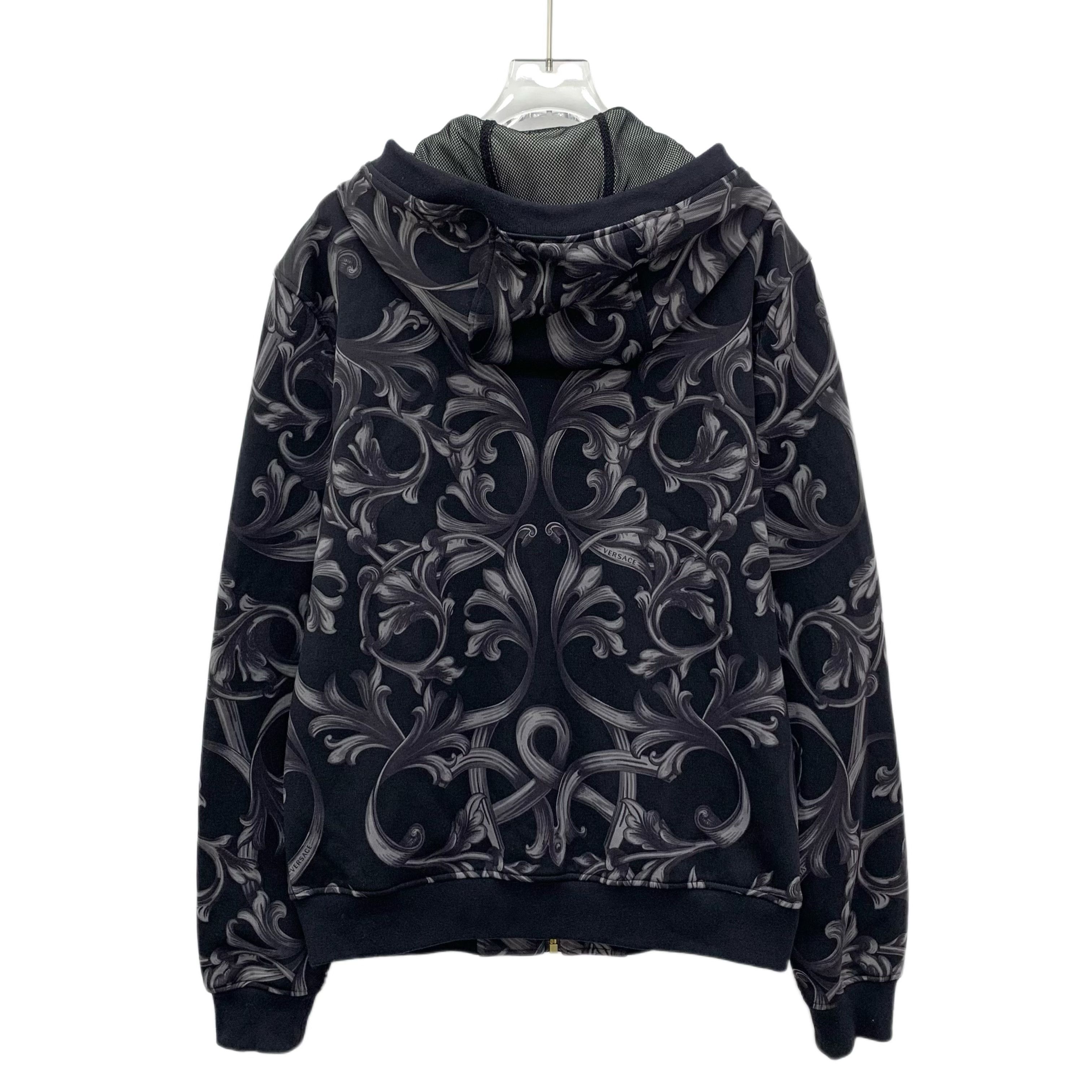 Versace Versace Colorblock Floral Print Cotton Hooded Sweatshirt (M) Size US M / EU 48-50 / 2 - 7 Thumbnail
