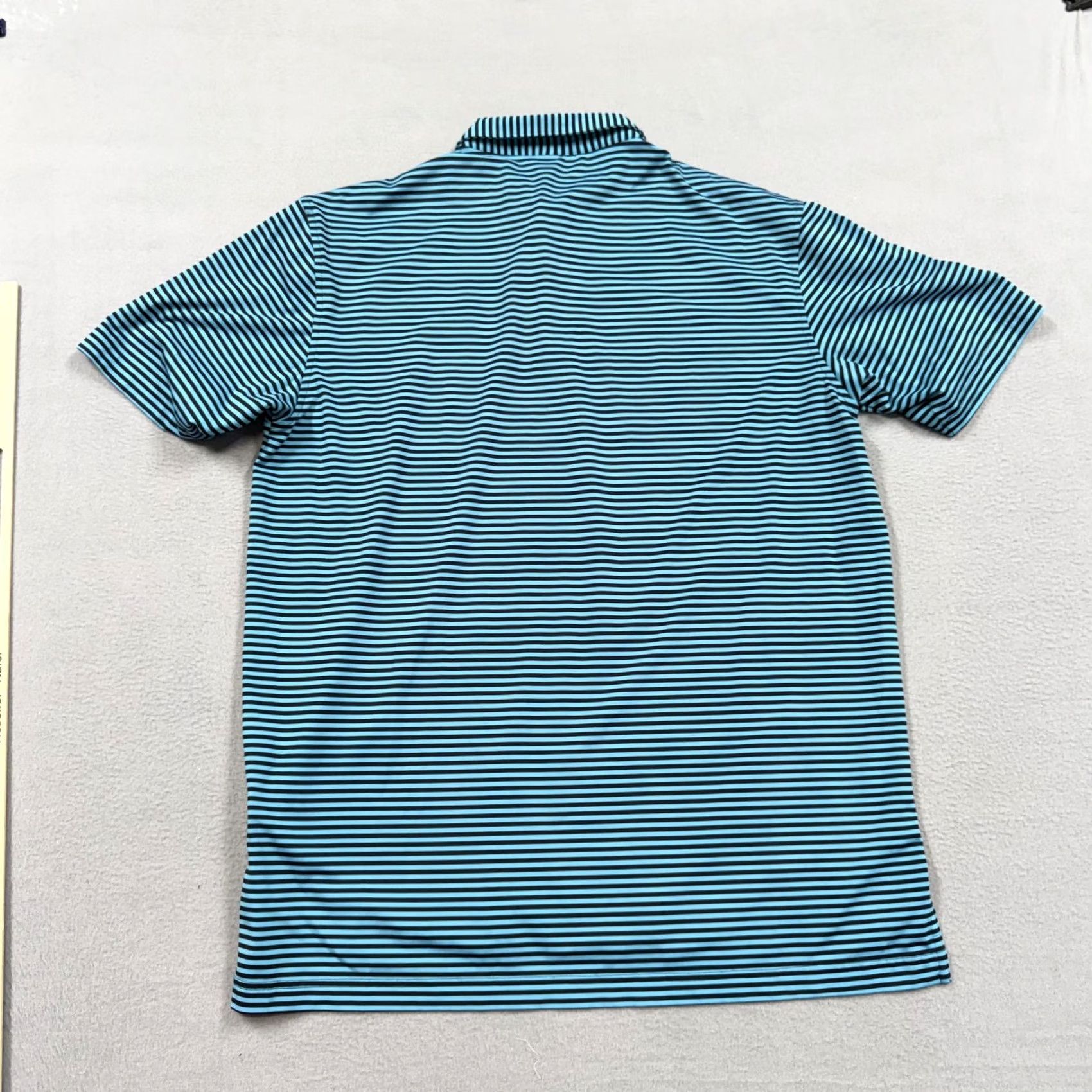 Peter Millar Peter Millar Polo Shirt Mens Large Blue Stripe Summer Comfort Golf Performance Shirt Size US L / EU 52-54 / 3 - 5 Thumbnail