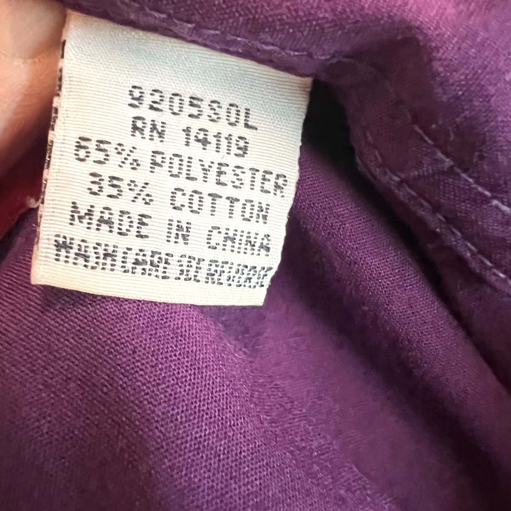 Vintage VINTAGE Ely Plains Pearl Snap Western Long Sleeve Shirt Mens 15 Purple Cotton Polyester Blend Button-Up Solid Western Mens Size 15 Purple Shirts Size US M / EU 48-50 / 2 - 7 Thumbnail