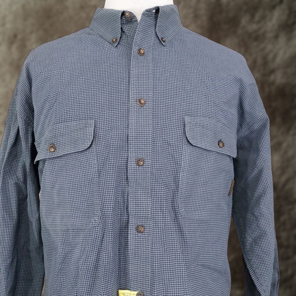 Timberland Timberland Shirt Men 2XL Blue Check Cotton Long Sleeve Casual Outdoor Workwear Size US XXL / EU 58 / 5 - 1 Thumbnail
