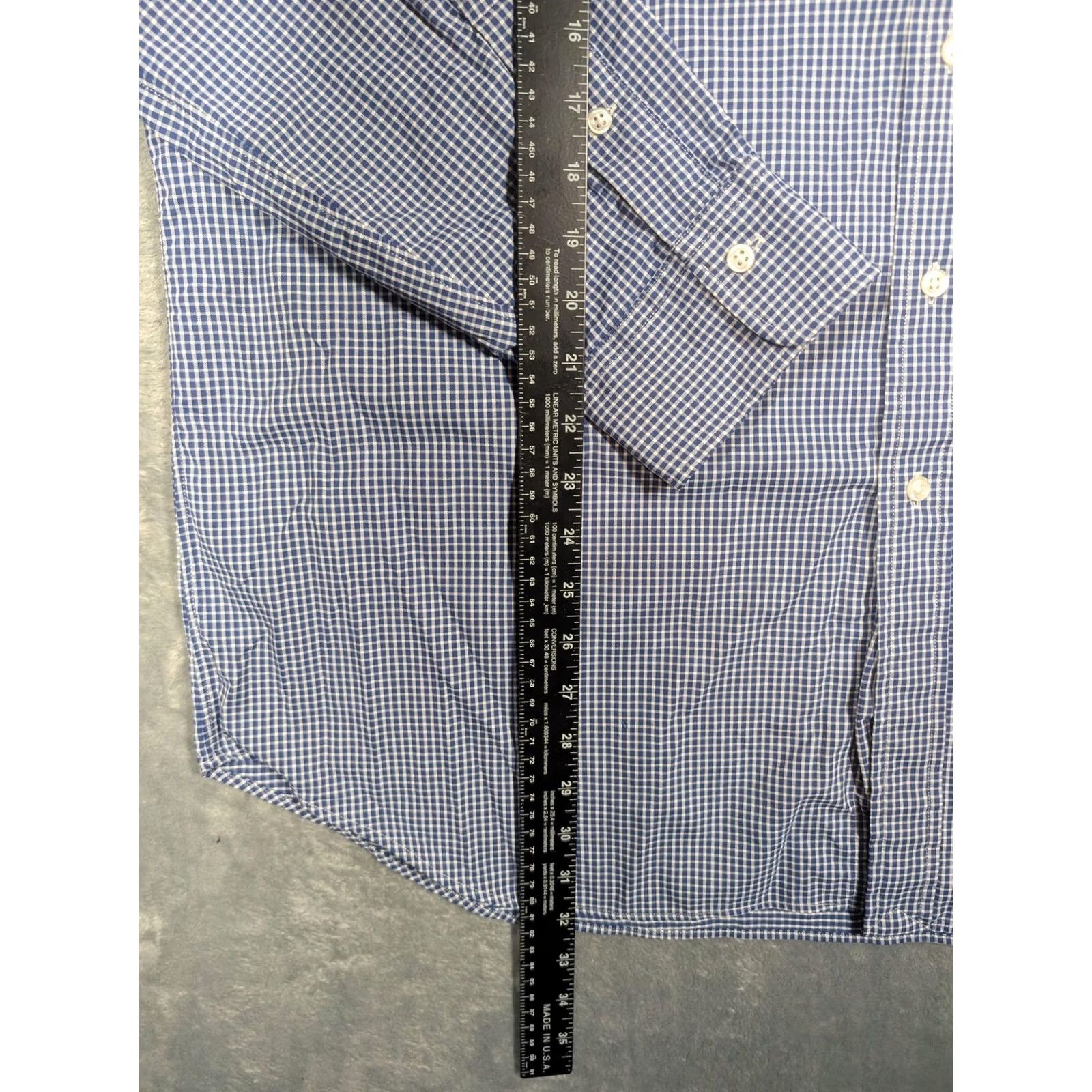 Polo Ralph Lauren Polo Ralph Lauren Shirt Mens 2XL Blue Check Long Sleeve Button-Down Performance Size US XXL / EU 58 / 5 - 2 Thumbnail