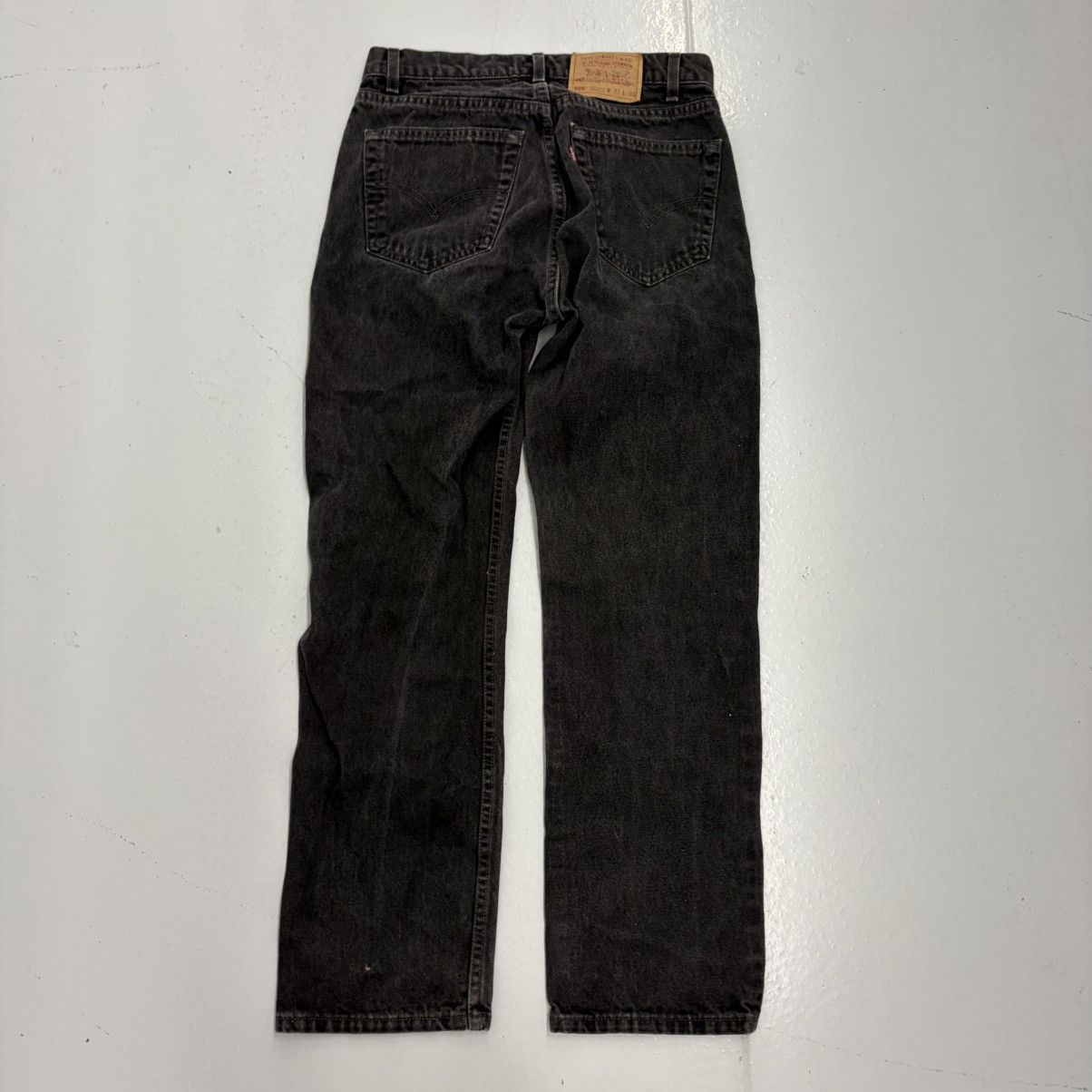 Levi's Vintage 90s Levi's 505 Black Regular Fit Jeans 30x30 Size US 30 / EU 46 - 2 Thumbnail