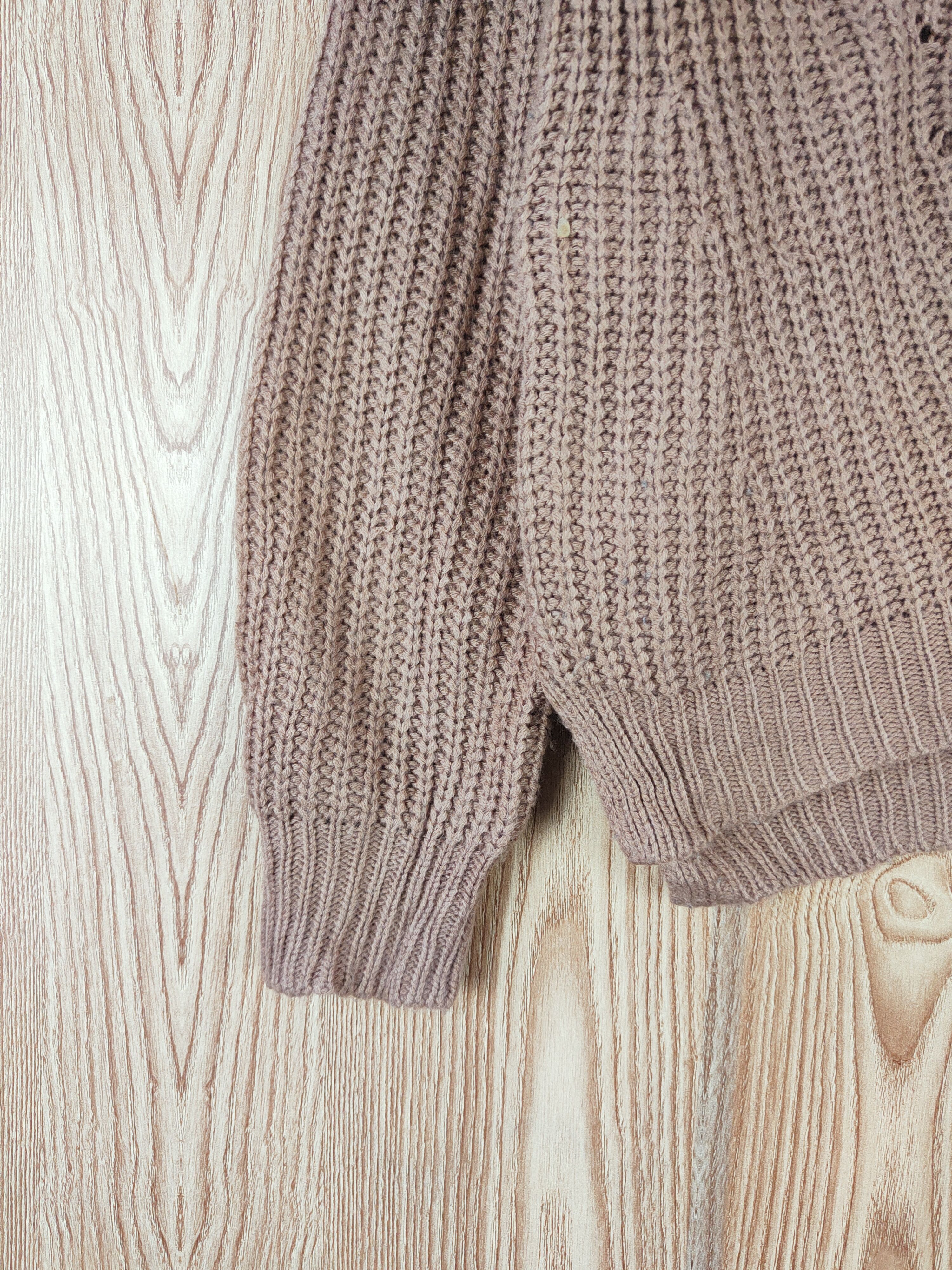 Japanese Brand One Way Brown Knitwear Sweatshirts #W298 Size US L / EU 52-54 / 3 - 4 Thumbnail