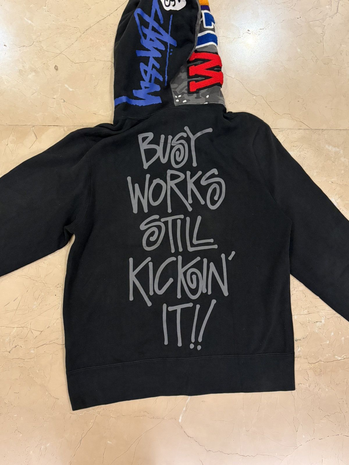 Bape × Stussy Bape X Stussy shark hoodie (RARE) Size US M / EU 48-50 / 2 - 6 Thumbnail