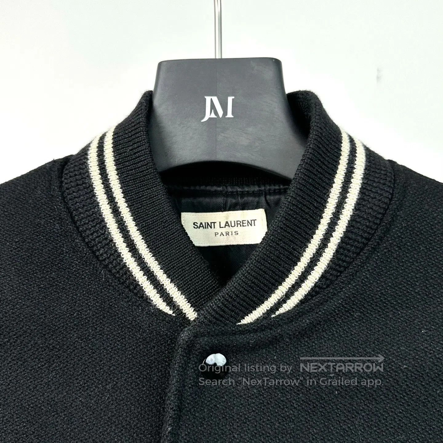 Saint Laurent Paris Saint Laurent Striped Baseball Jacket. Size US L / EU 52-54 / 3 - 2 Thumbnail