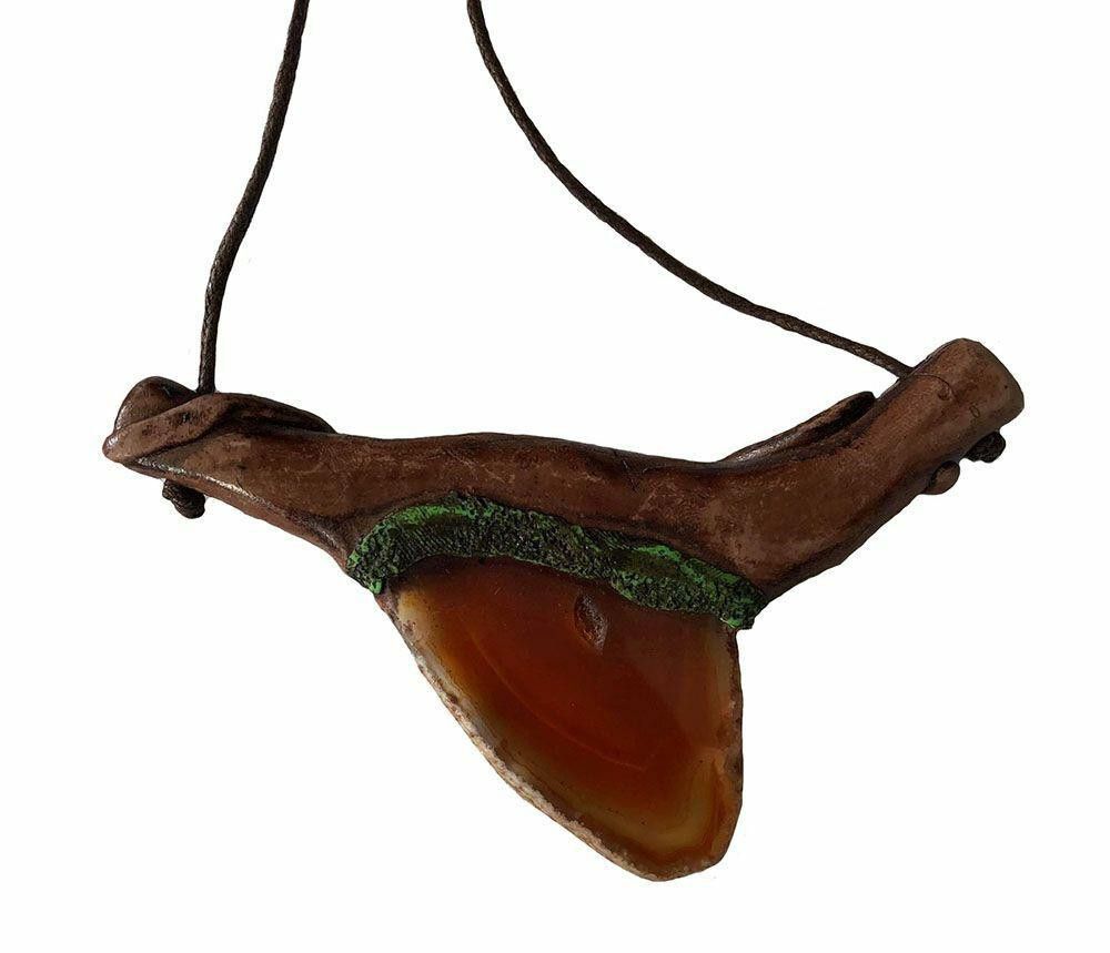 Designer New Brown Artisan Hand Made Necklace Size ONE SIZE - 2 Thumbnail