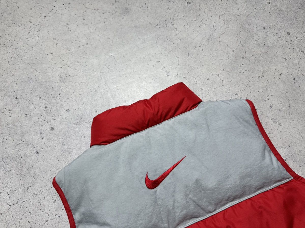 Nike Nike Vintage Down Puffer Vest Swoosh Drill Y2K Red Size US S / EU 44-46 / 1 - 11 Thumbnail