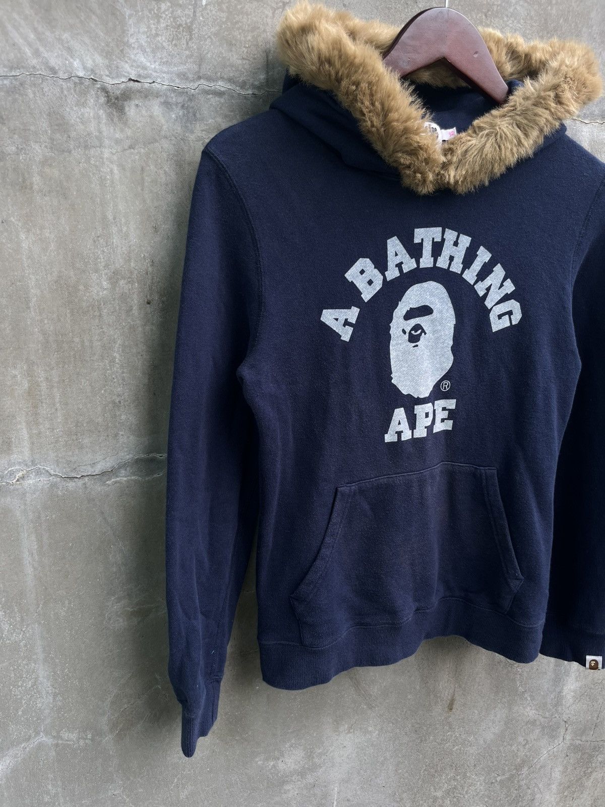 Bape College Fur Hoodie Size XS / US 0-2 / IT 36-38 - 2 Thumbnail