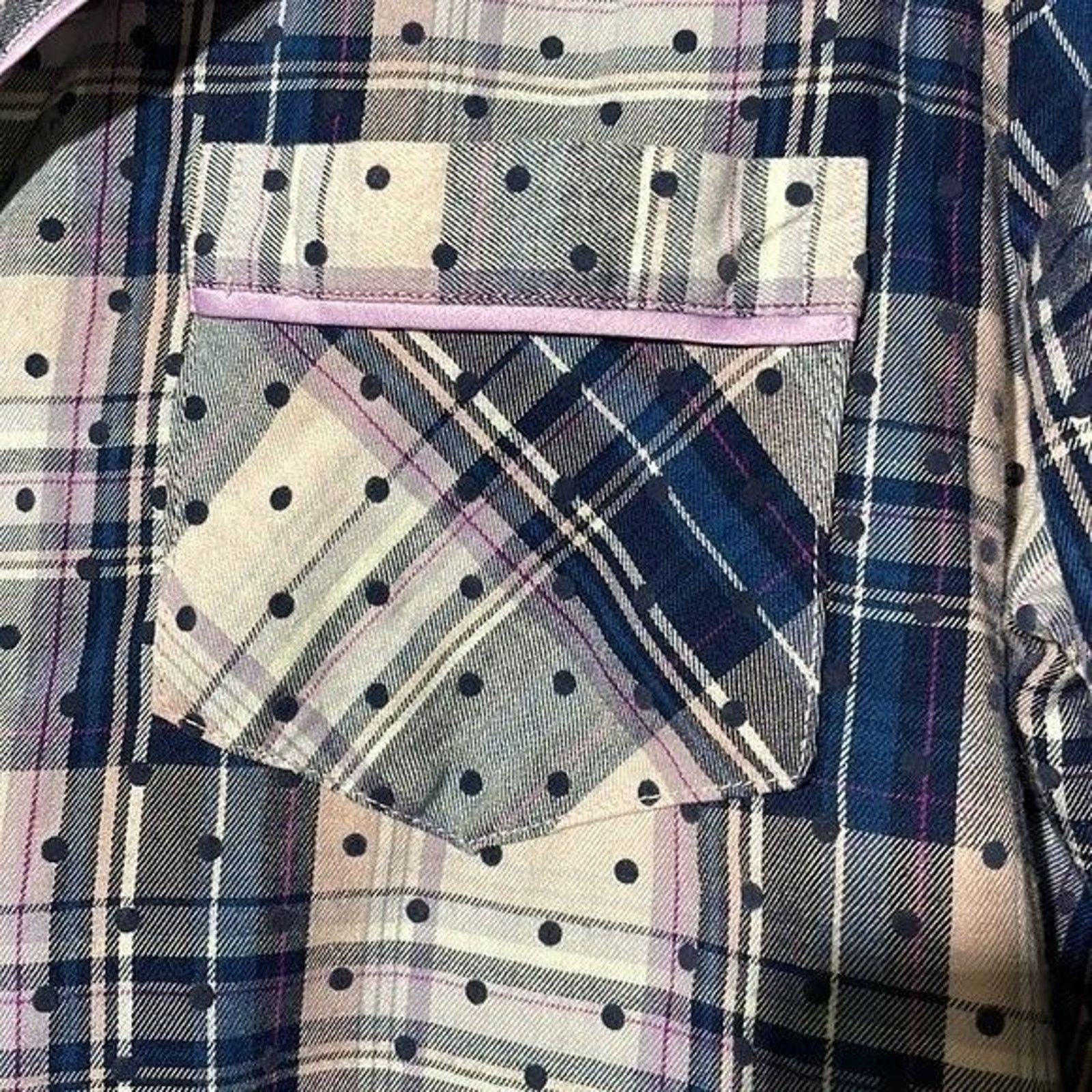 Victoria's Secret Victoria's Secret NightShirt Womens Small Plaid Button Front Size ONE SIZE - 4 Thumbnail