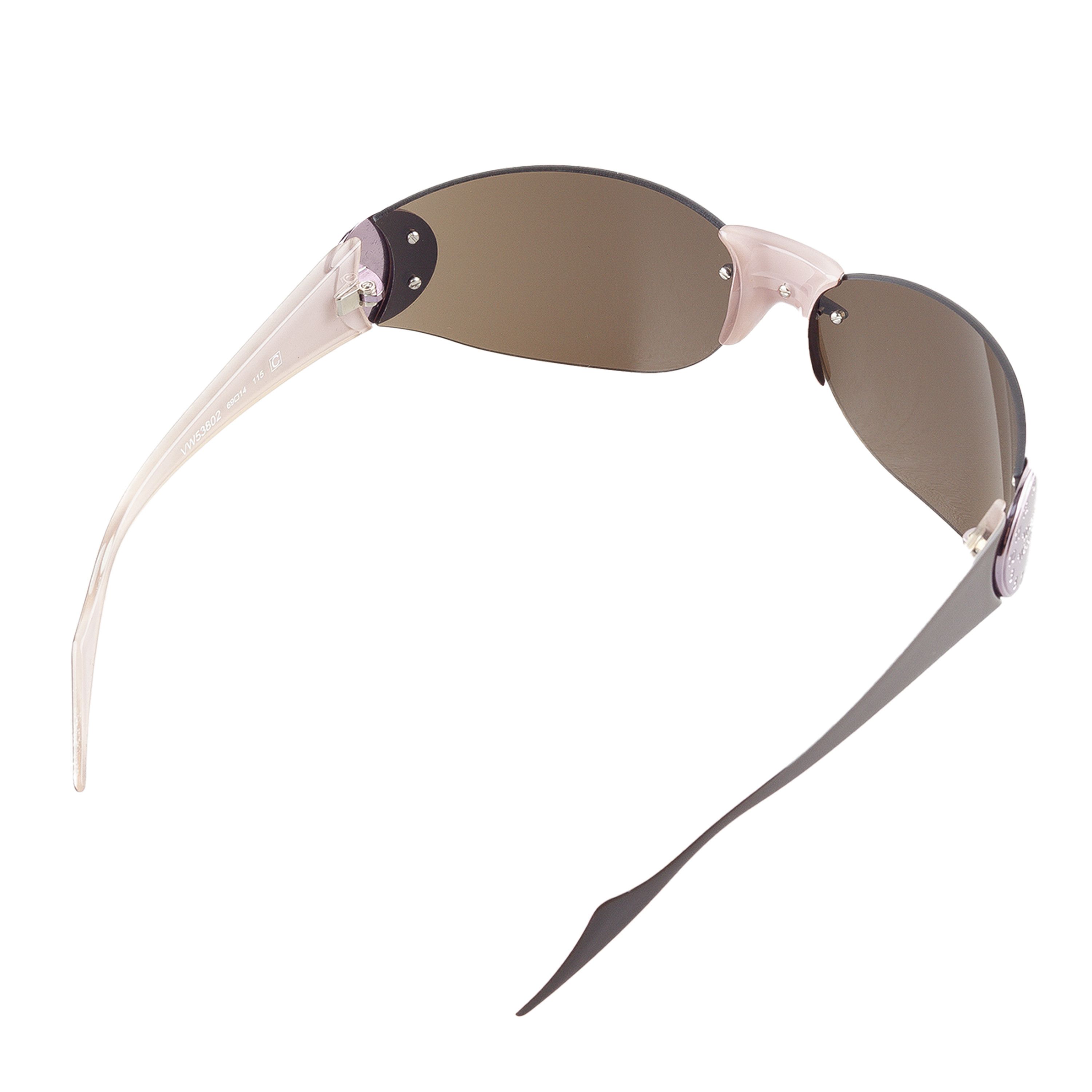 Vivienne Westwood Vivienne Westwood VW53802 Pink Vintage Shield Sunglasses Size ONE SIZE - 4 Thumbnail