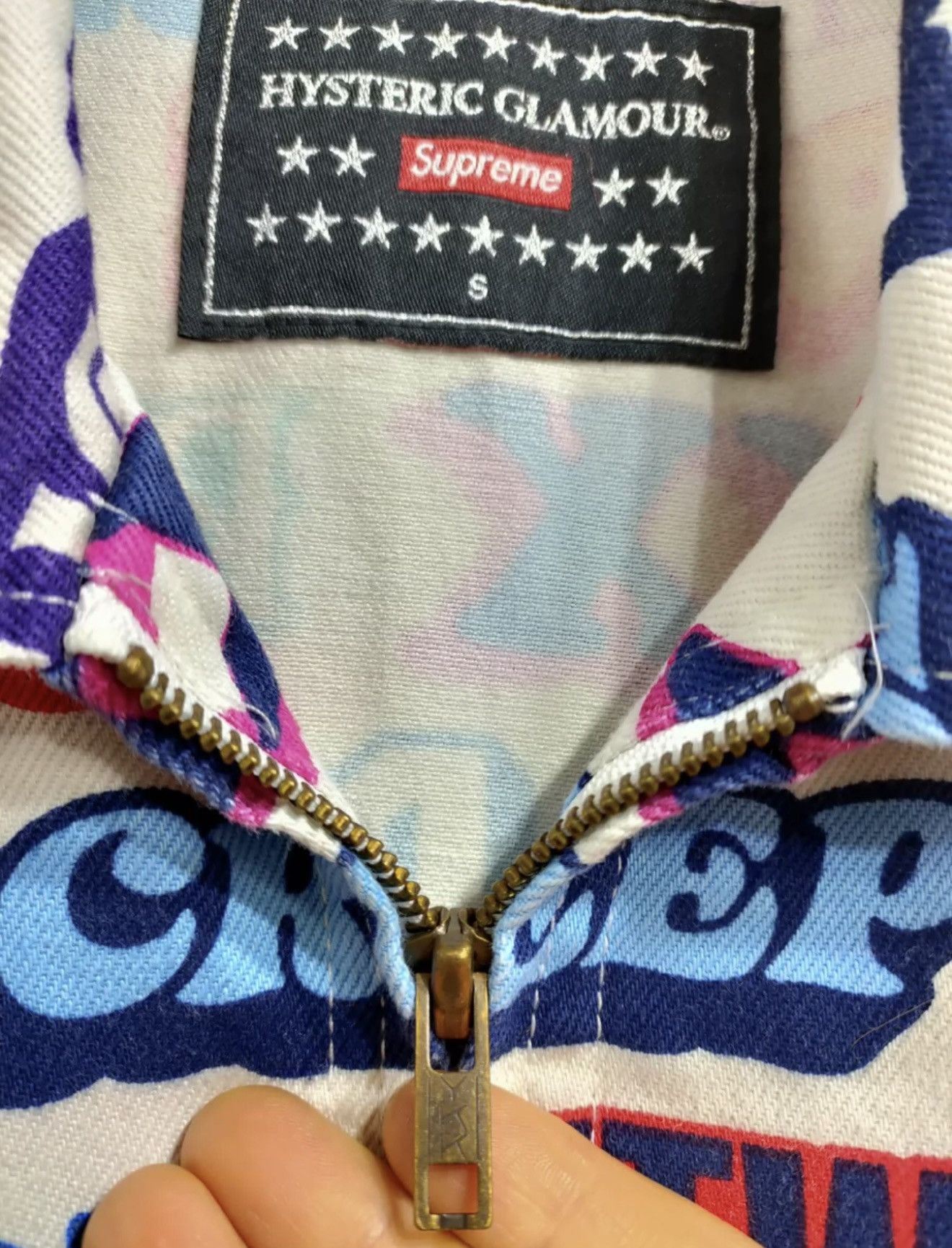 Supreme Supreme hysteric Glamour text work Jacket Size US S / EU 44-46 / 1 - 4 Thumbnail