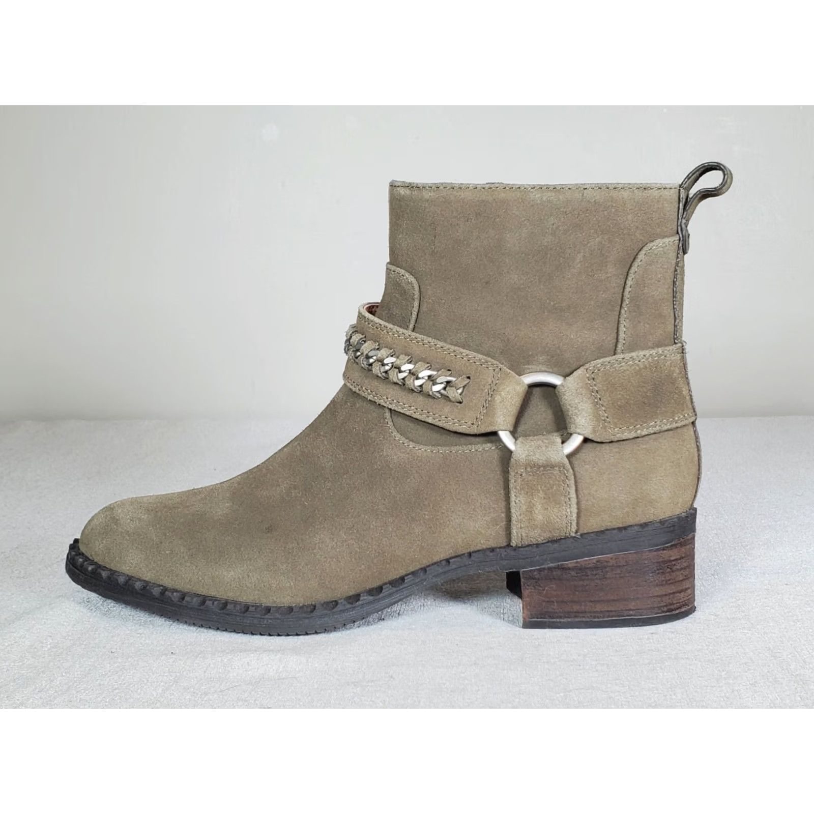 Olive Gentle Souls Kenneth Cole Best Chain Booties Olive Suede Harness Women's US 9 Bootie) Size ONE SIZE - 5 Thumbnail