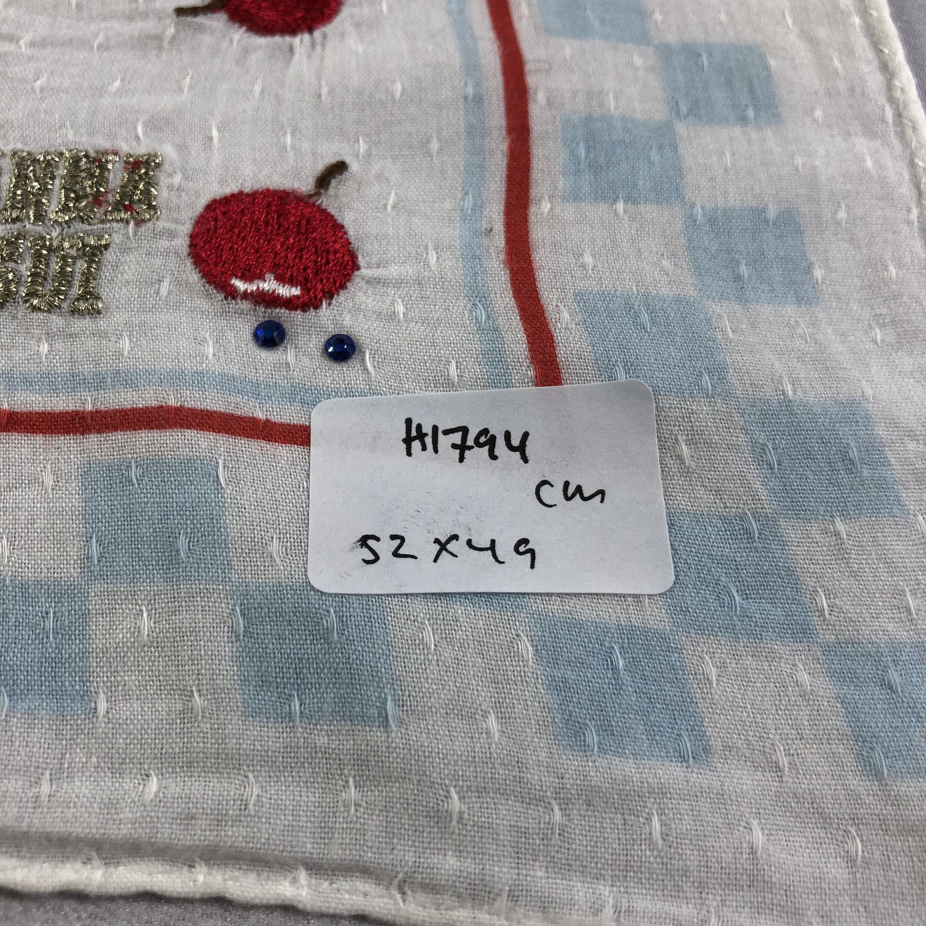 Anna Sui Anna Sui Cherry Handkerchief Neckerchief Bandana H1794 Size ONE SIZE - 7 Thumbnail