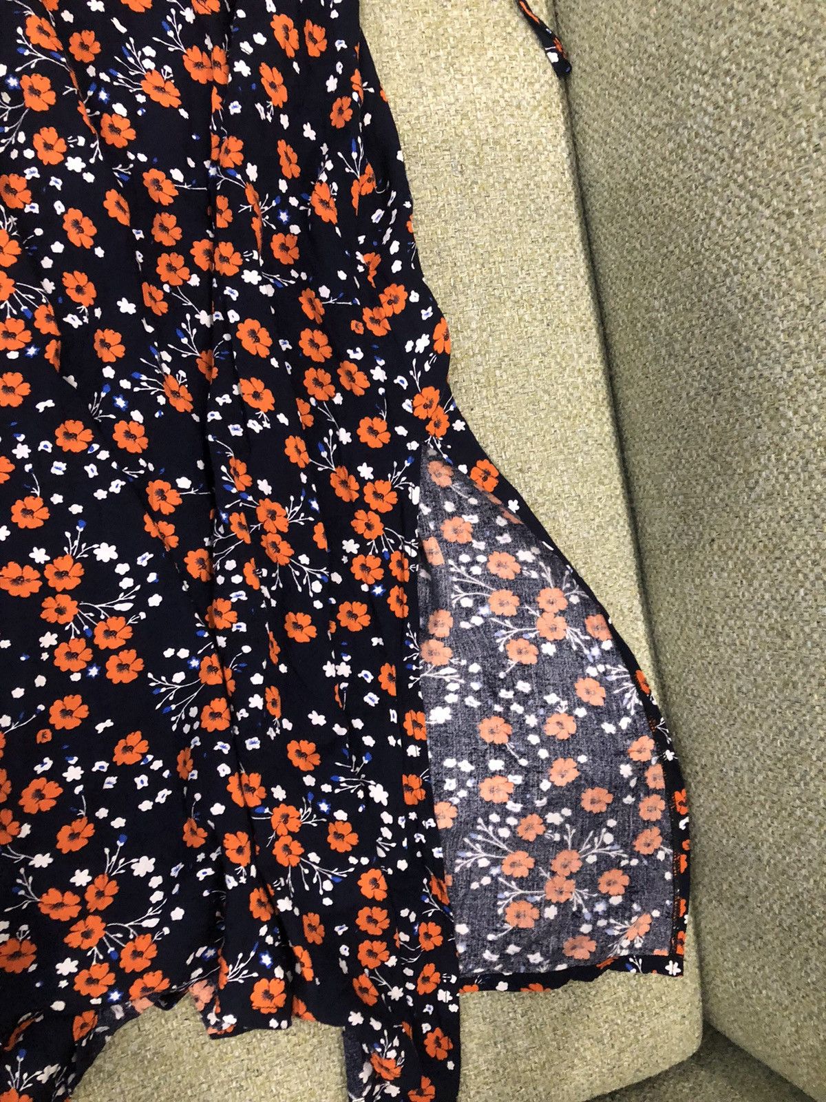 Vintage Blue comfy Flower Dress Size ONE SIZE - 8 Thumbnail