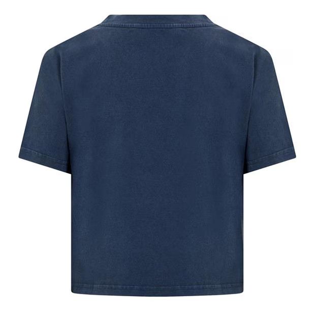 Missoni o1g2r1mq1124 Sport Logo Crop T Shirt in Dark Blue Size M / US 6-8 / IT 42-44 - 2 Thumbnail