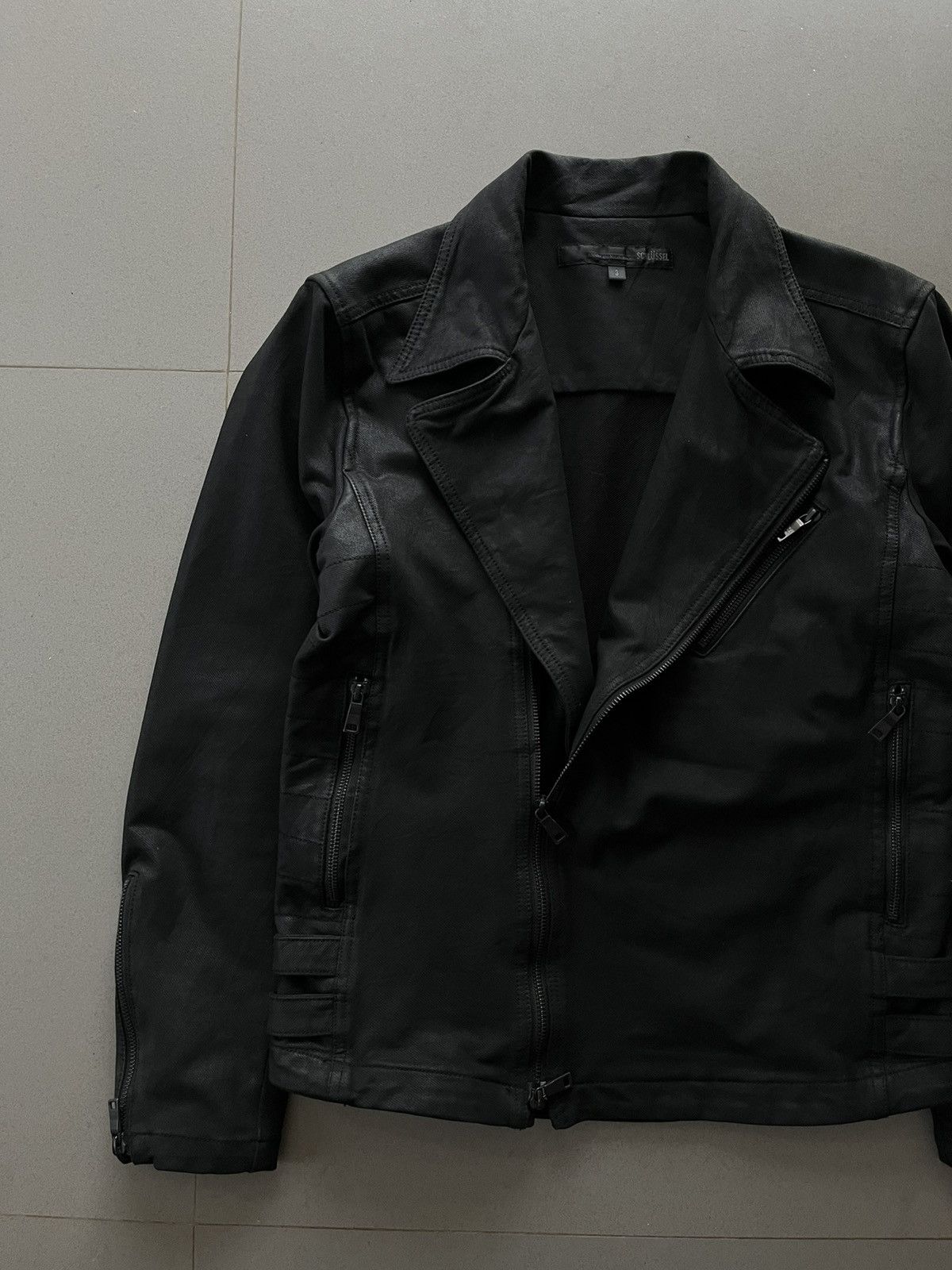 KMRii JAPANESE SCHLUSSEL WAXED BIKERS RAMONES JACKET PUNK VKEI Size US M / EU 48-50 / 2 - 5 Thumbnail