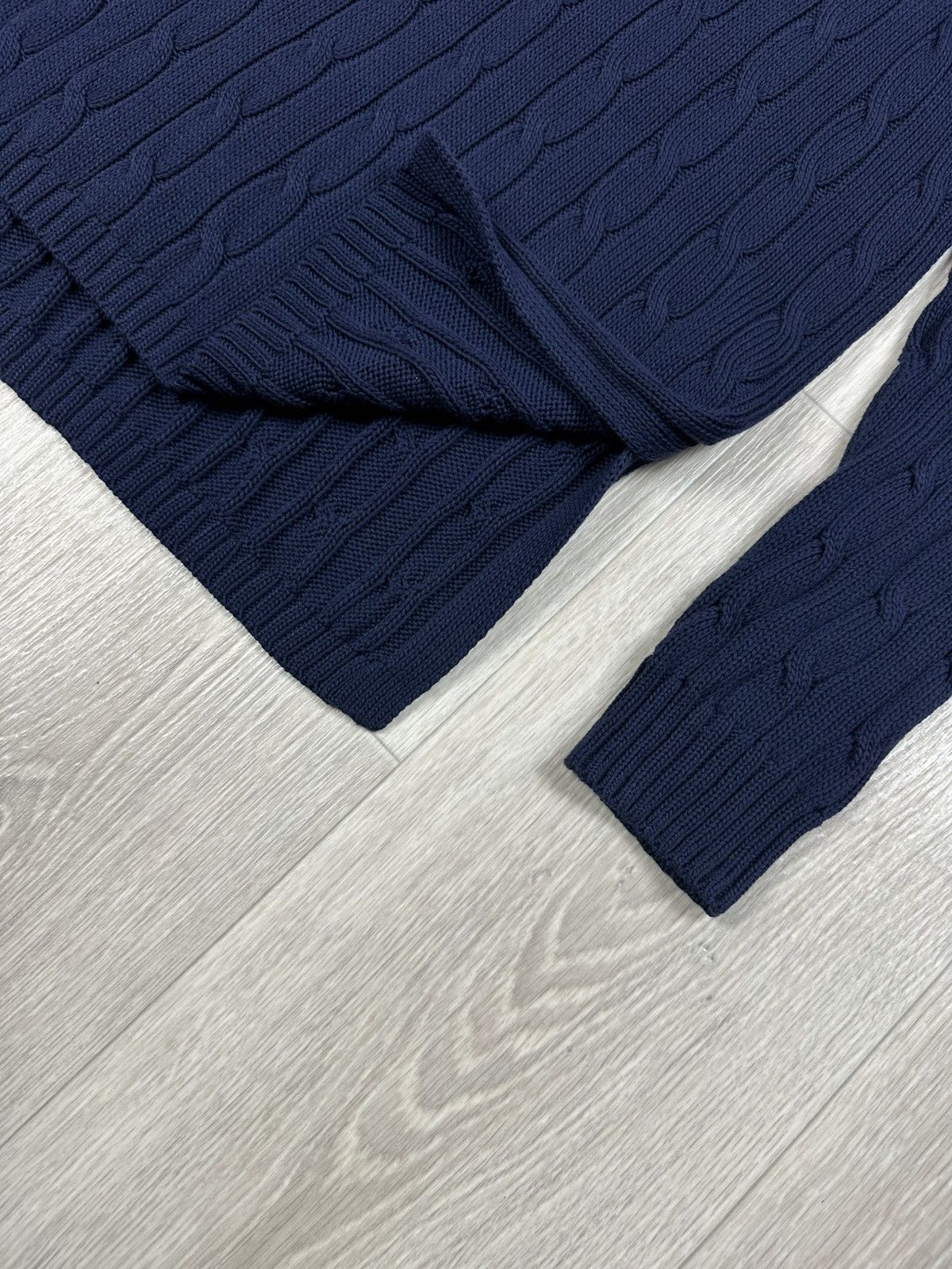 Polo Ralph Lauren Polo Ralph Lauren V-neck Cable Sweater Knits Oversized M Size M / US 6-8 / IT 42-44 - 6 Thumbnail