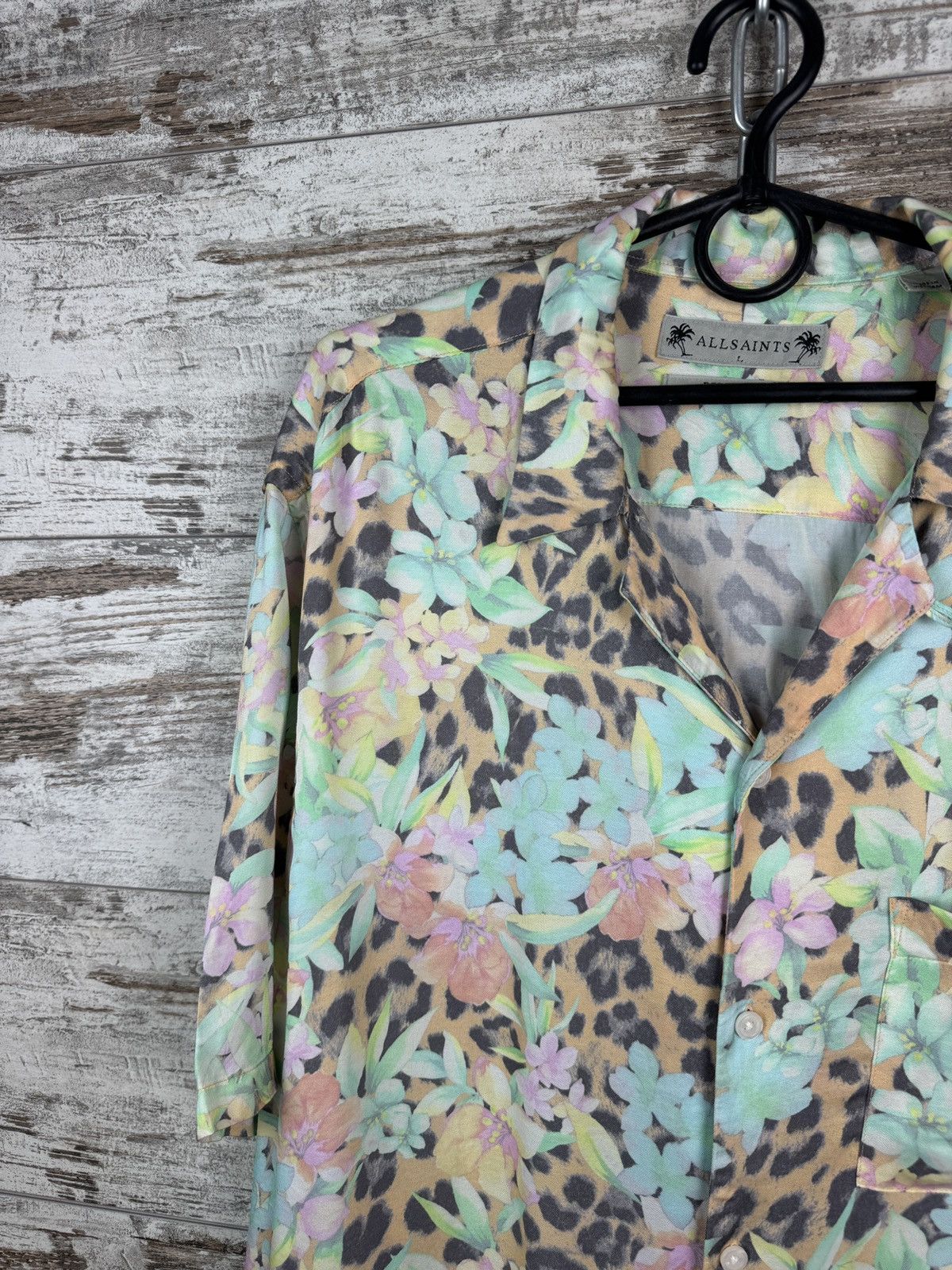 Allsaints × Japanese Brand Mens AllSaints LIGULARIA SS SHIRT button up Hawaiian crazy Size US L / EU 52-54 / 3 - 6 Thumbnail