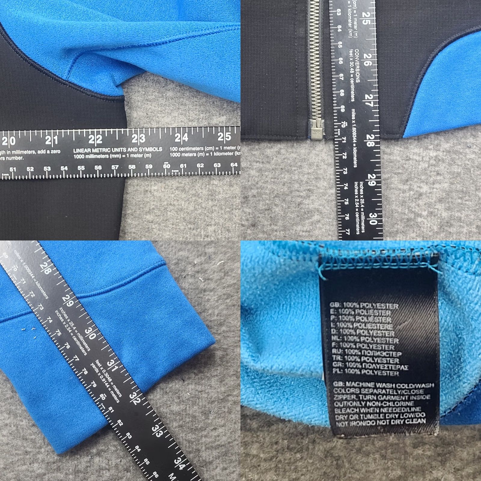 The North Face The North Face Mountain Athletics Hoodie Jacket Men L Blue Black Full Zip Zip Pockets Logo Athletic Outdoor Sports Autumn Winter Fall Spring Size US L / EU 52-54 / 3 - 8 Thumbnail