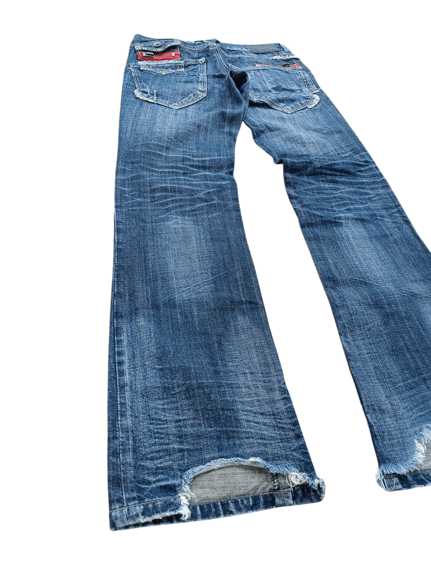 If Six Was Nine × Japanese Brand × Le Grande Bleu (L.G.B.) FLARED Distressed Japanese Brand RUSS-K Bootcut Denim Size US 30 / EU 46 - 15 Thumbnail