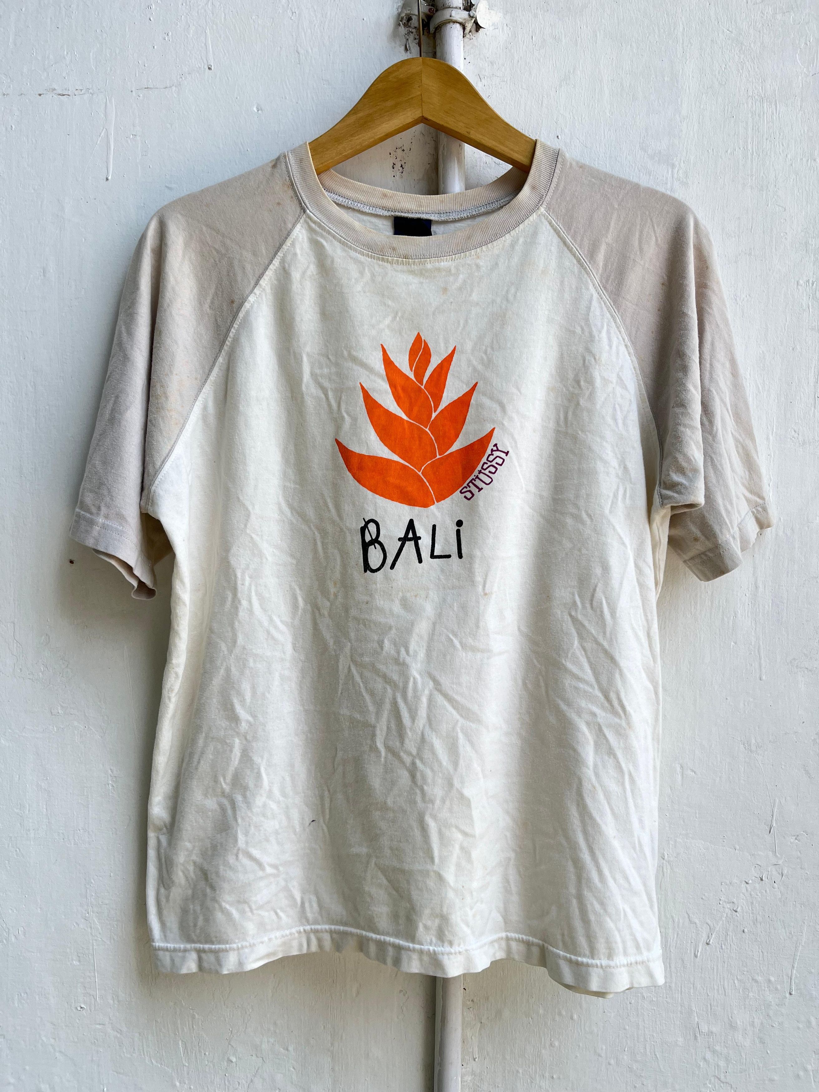 Stussy × Vintage 💥Rare💥Stussy Flower Bali Tshirt Size US S / EU 44-46 / 1 - 2 Thumbnail