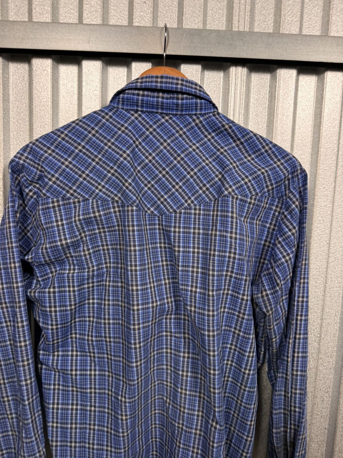 Wrangler Vintage Wrangler Western Pearl Snap Button Up Plaid Shirt Size US L / EU 52-54 / 3 - 8 Thumbnail