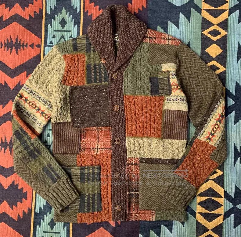 RRL Ralph Lauren RRL Ralph Lauren Patchwork Wool Blend Sweater Size US XS / EU 42 / 0 - 2 Thumbnail