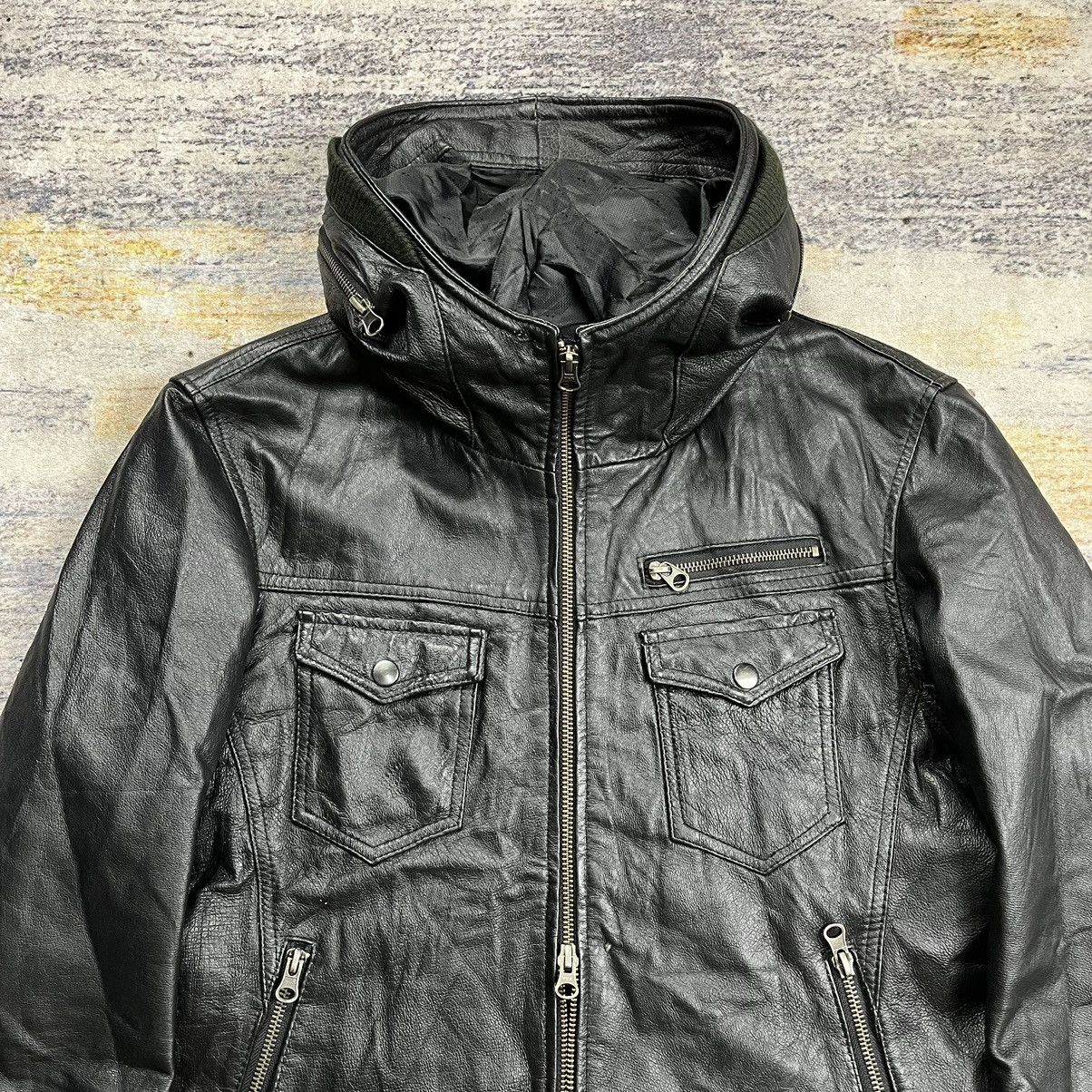 Vintage Evolution japanese brand gimmick bono leather jacket