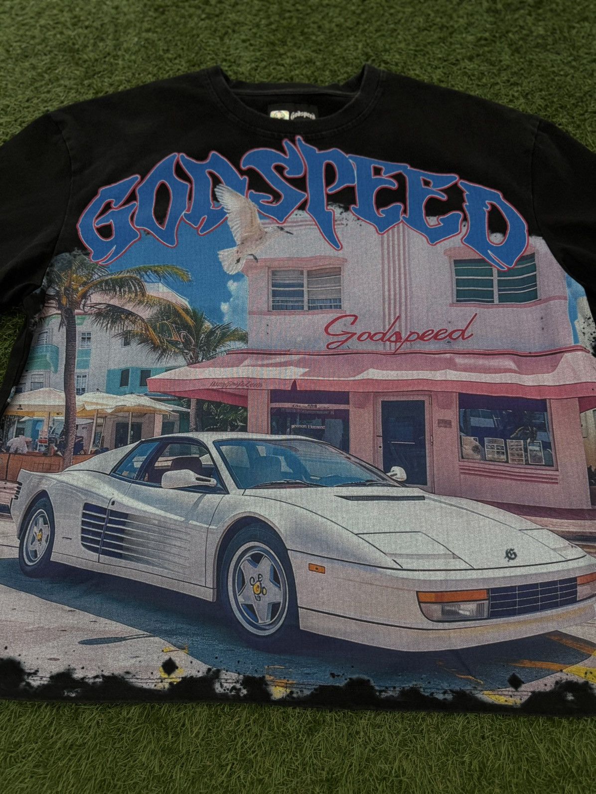 Godspeed Godspeed Black Miami Car Tee Shirt Size XL (NEW) Size US XL / EU 56 / 4 - 1 Thumbnail