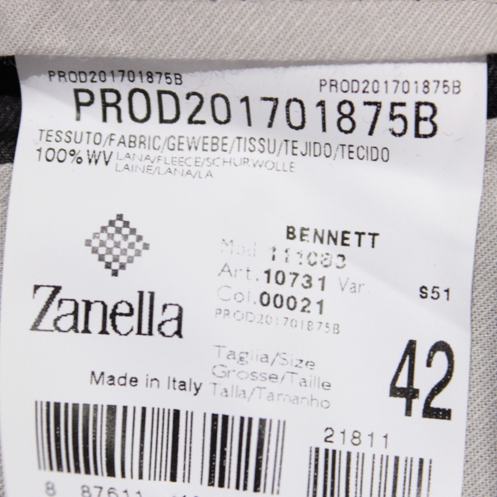 Zanella Zanella New with tags Dress Pants Size 42 US In Gray Size US 42 / EU 58 - 6 Thumbnail