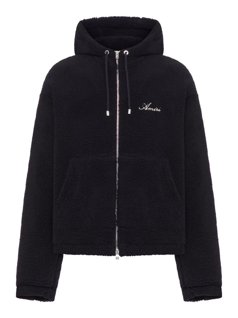 Amiri BONES FLEECE ZIP HOODIE Size US S / EU 44-46 / 1 - 1 Thumbnail