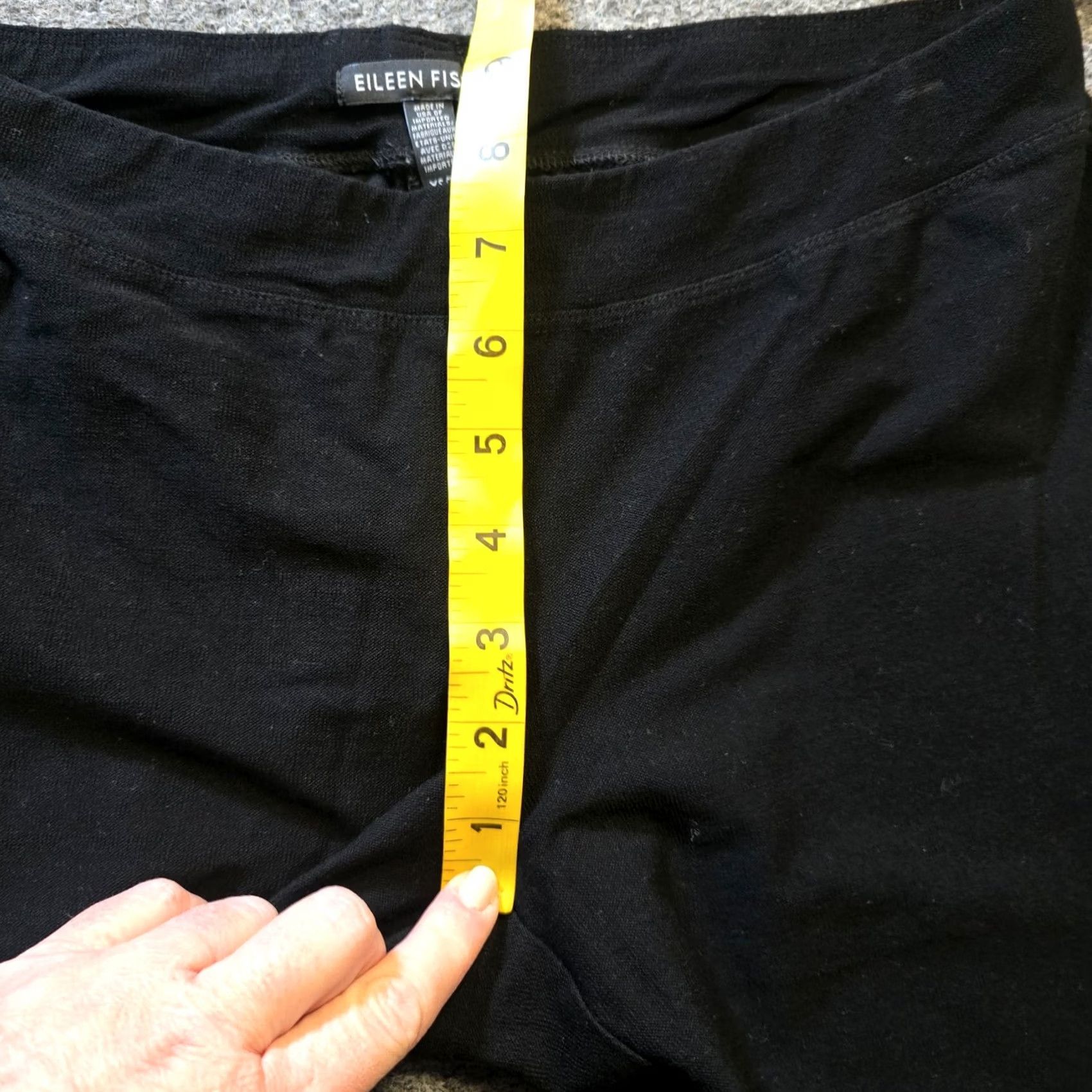 Eileen Fisher Eileen Fisher Pants Womens XS Black Elastic Waist Stretch Slim Crepe Casual Size 26" / US 2 / IT 38 - 5 Thumbnail