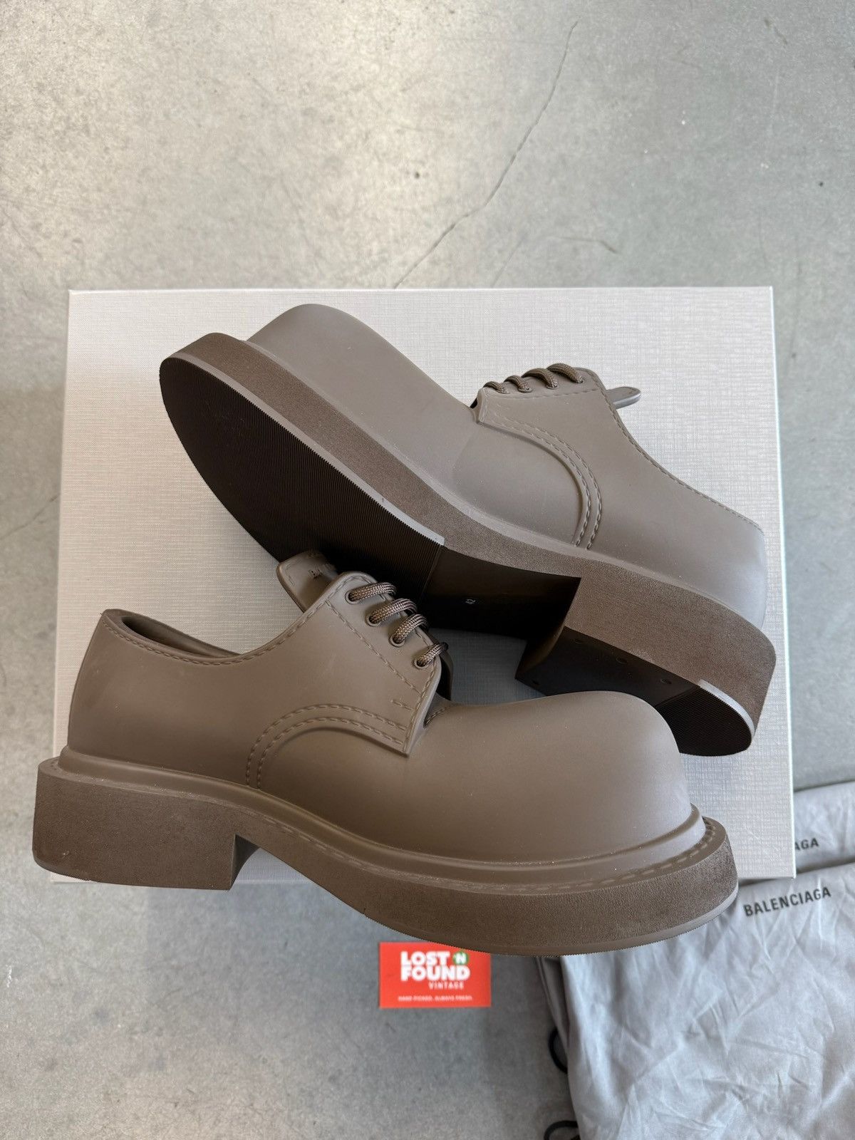 Balenciaga Balenciaga Steroid Derby Shoes Khaki Size US 9 / EU 42 - 2 Thumbnail
