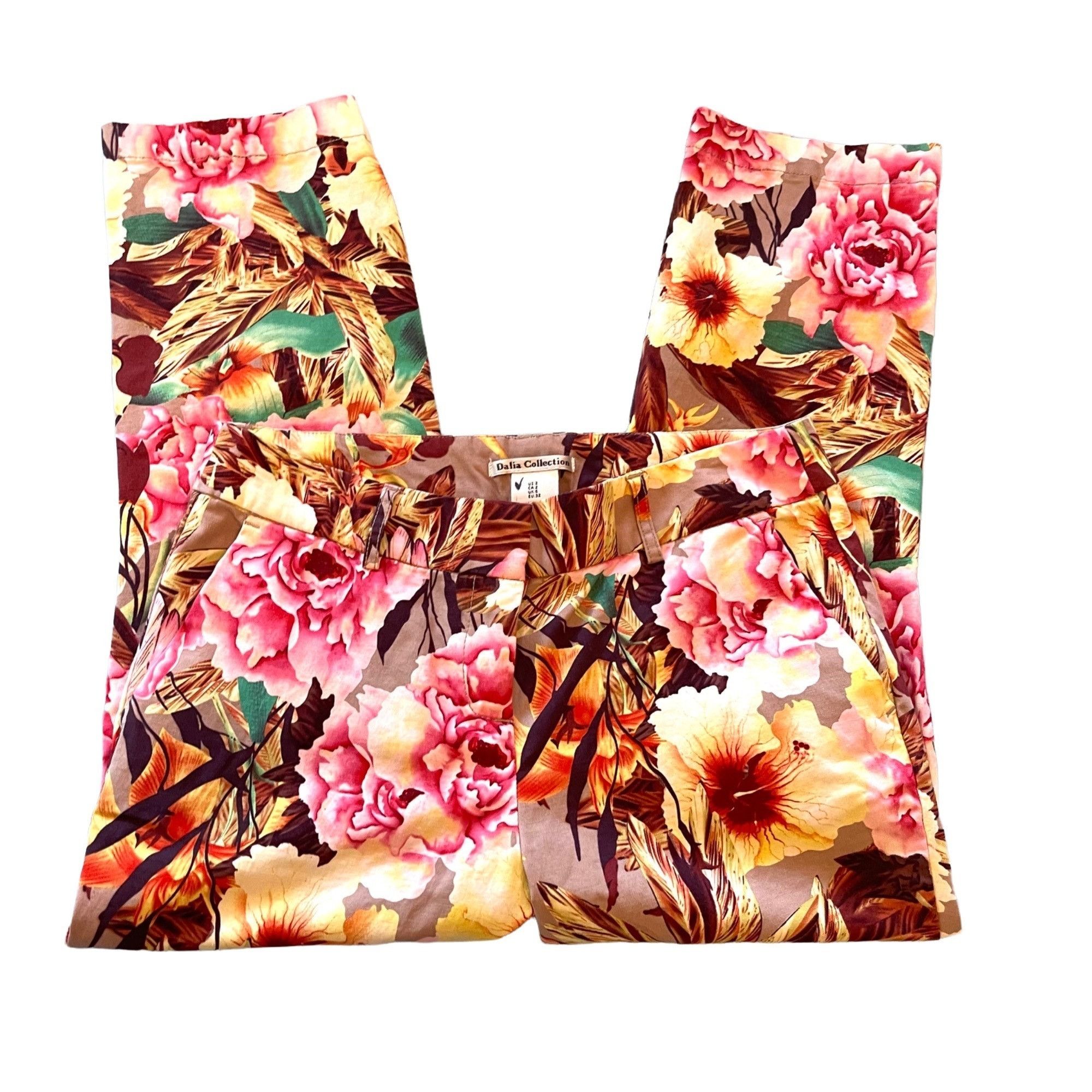 Other Women's Capri Pants Tropical Floral Size 2 Stretch Dalia Col Size 26" / US 2 / IT 38 - 1 Thumbnail