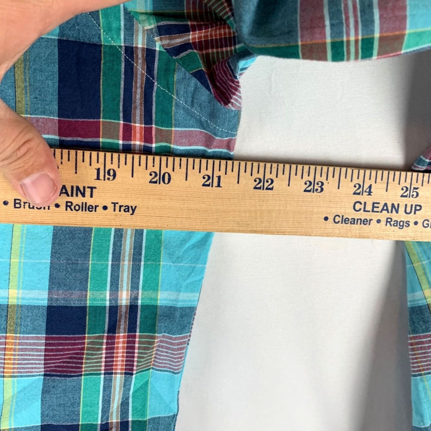 Ralph Lauren Ralph Lauren Button-Down Shirt Men Medium Turquoise Plaid Custom Fit Long Sleeve Shirt Size US M / EU 48-50 / 2 - 5 Thumbnail