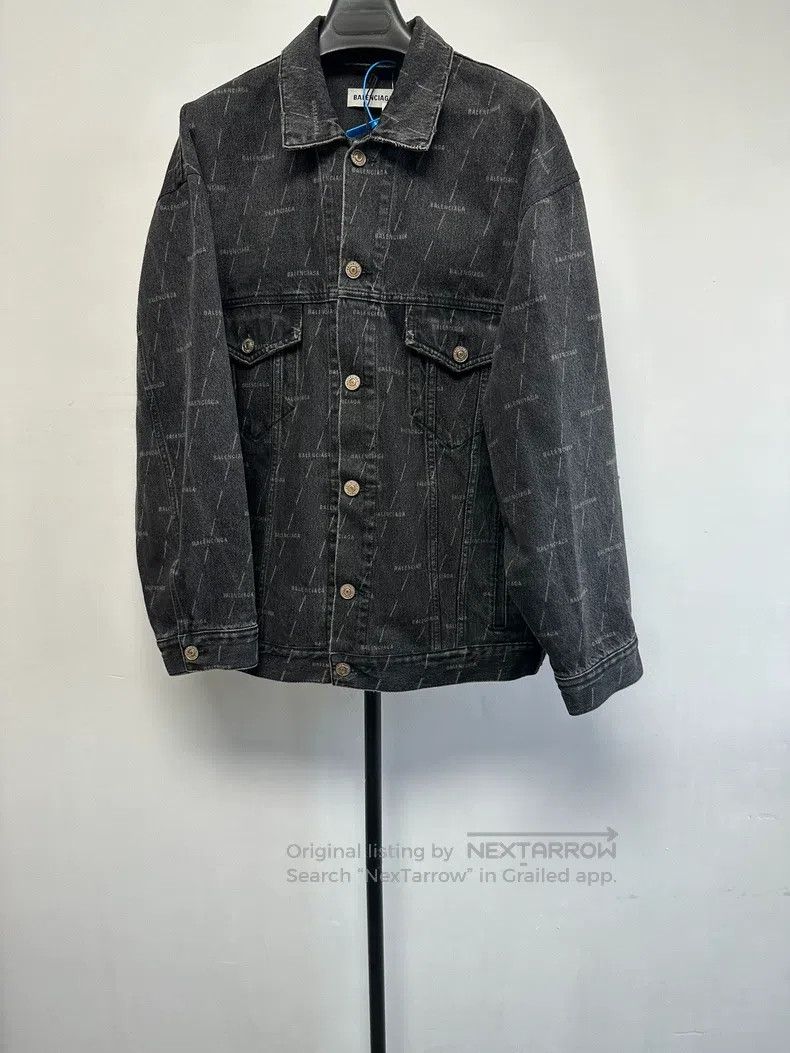 Balenciaga Balenciaga Logo print denim jacket Size US XS / EU 42 / 0 - 1 Thumbnail