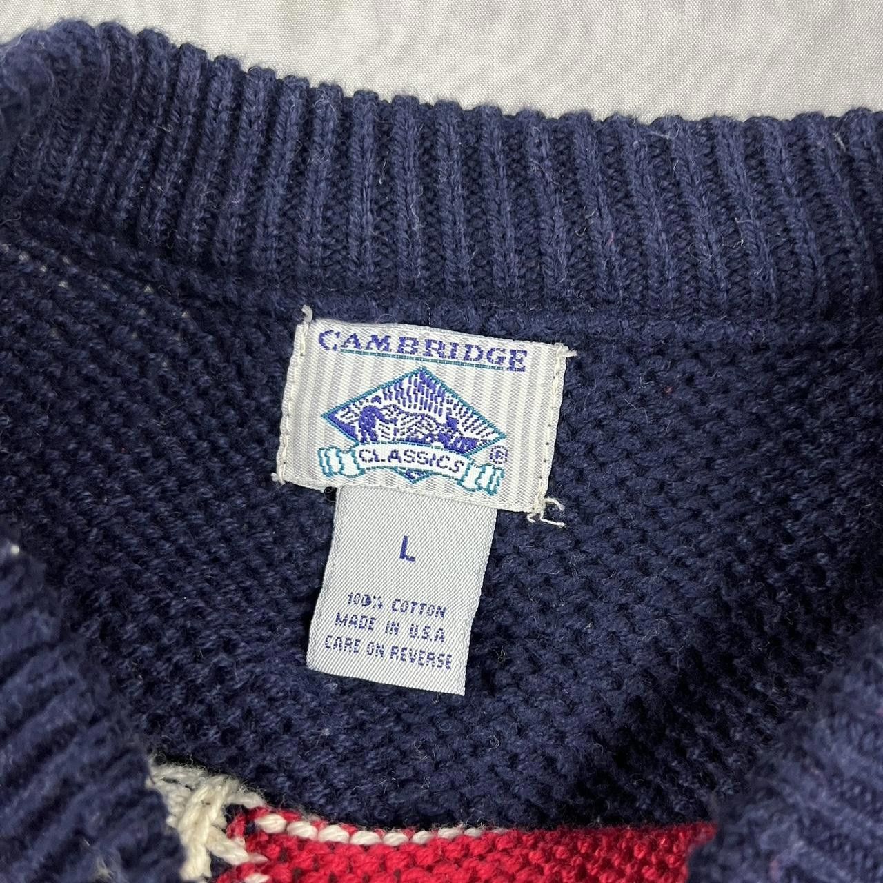 Designer Vintage American knit sweater Size L / US 10 / IT 46 - 3 Thumbnail