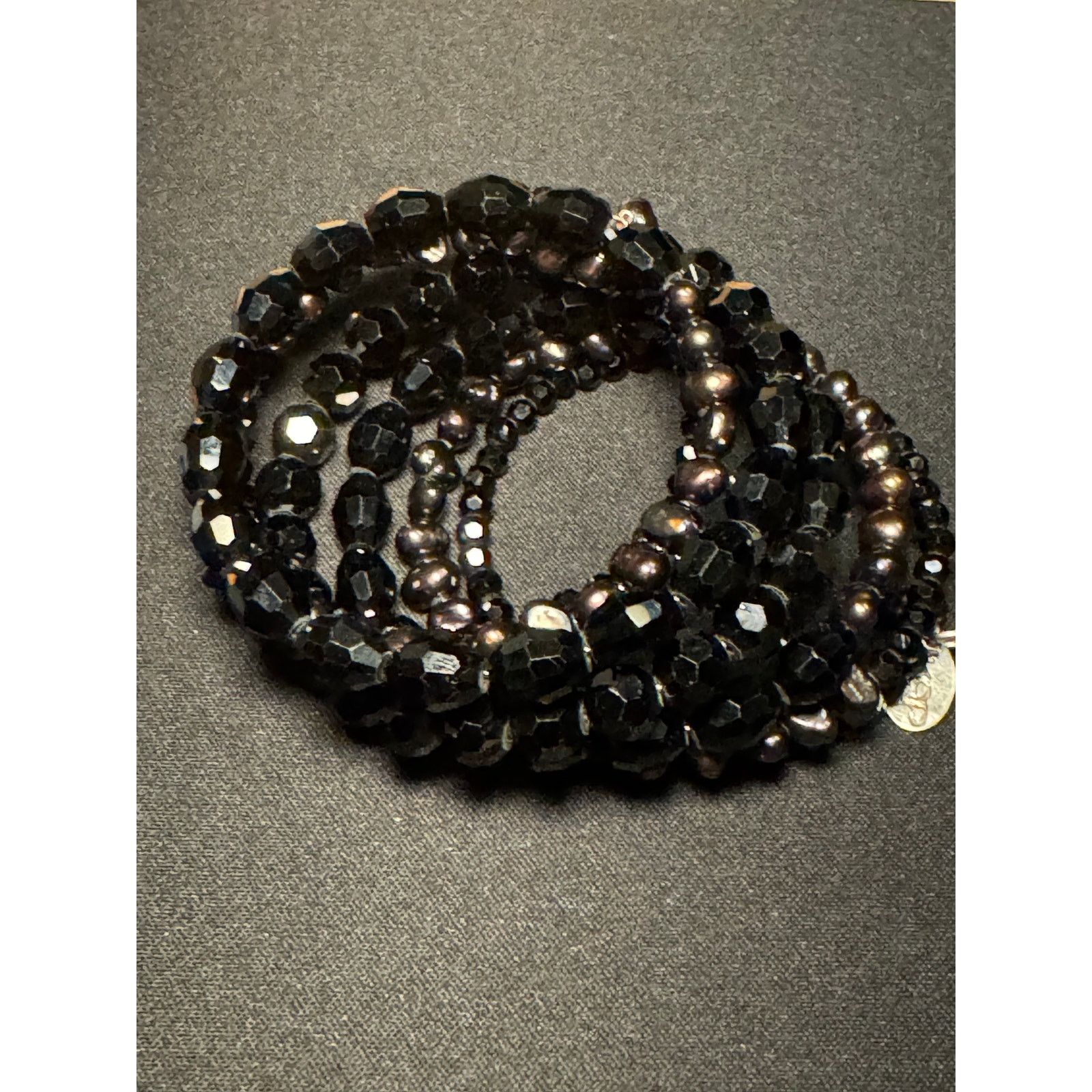 Other KGP Beaded & Pearl Memory Wire Bracelet Size ONE SIZE - 2 Thumbnail