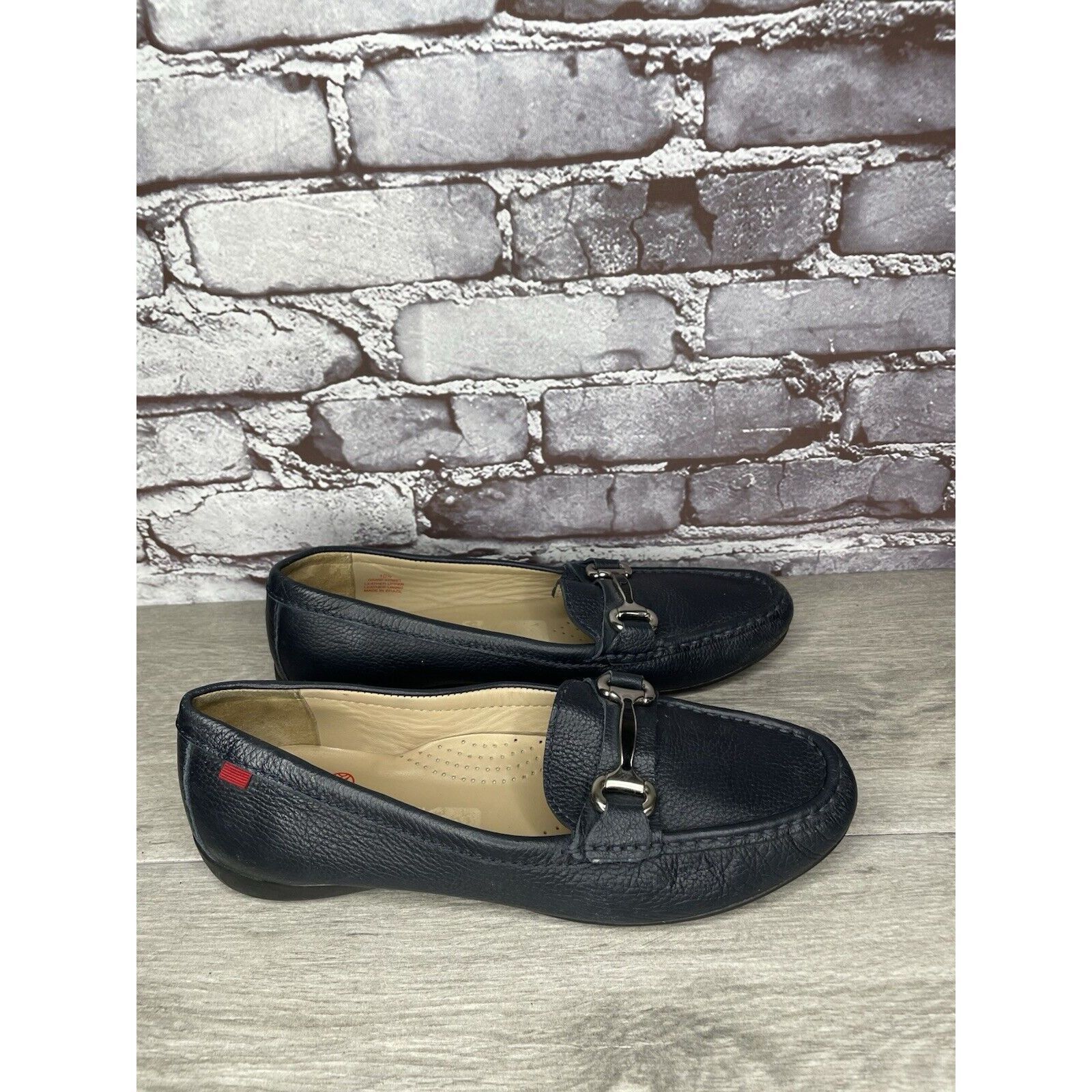 Joseph Marc Joseph New York Grand Street Blue Leather Loafers Women Size US 10.5 / IT 40.5 - 18 Thumbnail