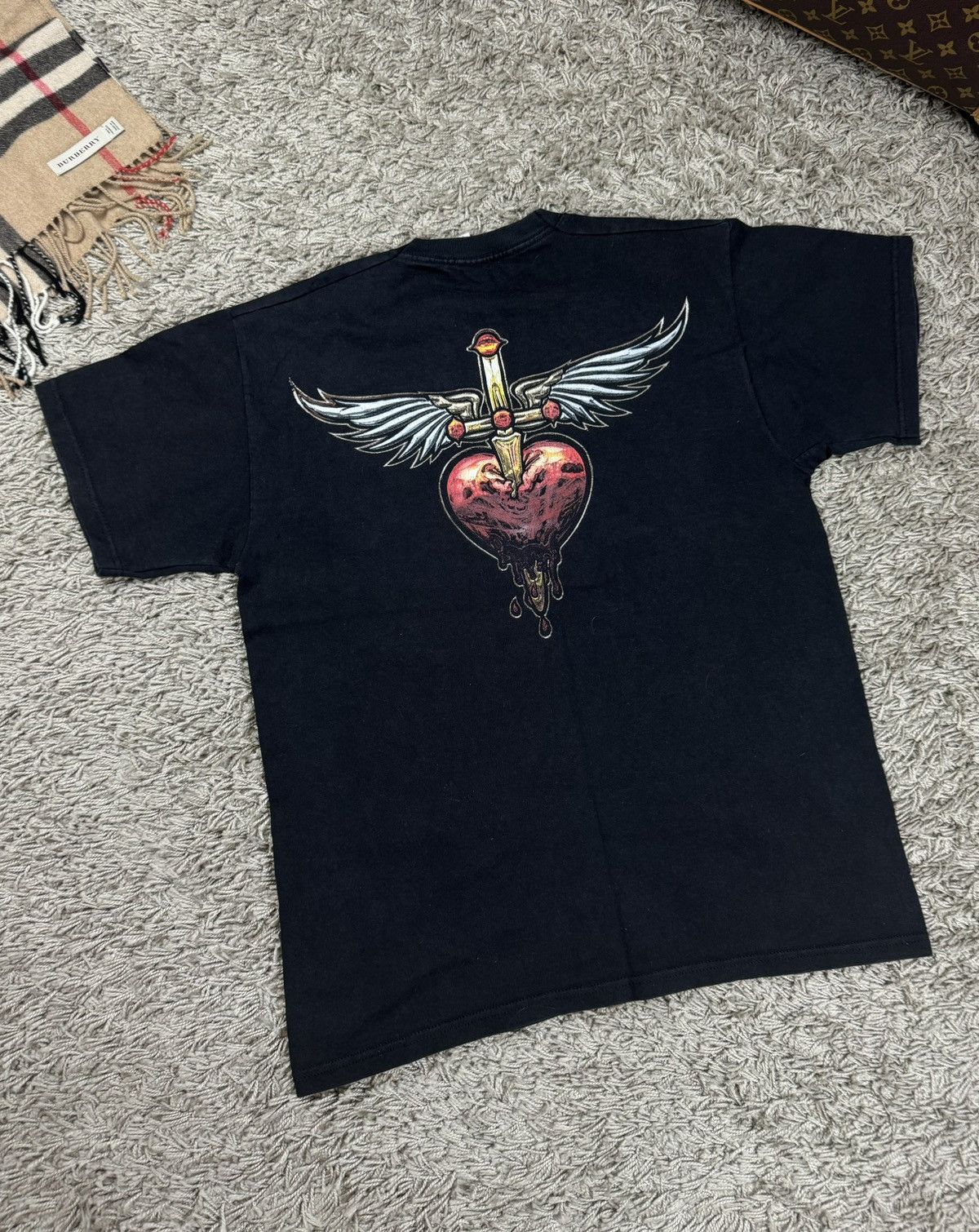 Band Tees × Vintage Vintage rock t shirt Bon Jovi World Tour original item Size US M / EU 48-50 / 2 - 1 Thumbnail