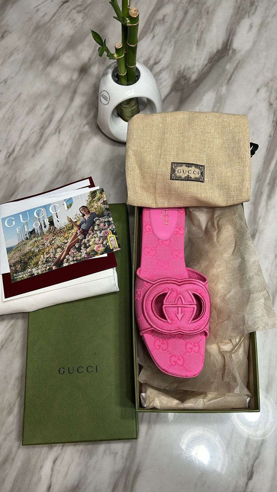 Gucci Gucci Sandals 🩴🩷🍬 Size US 8 / IT 38 - 1 Thumbnail