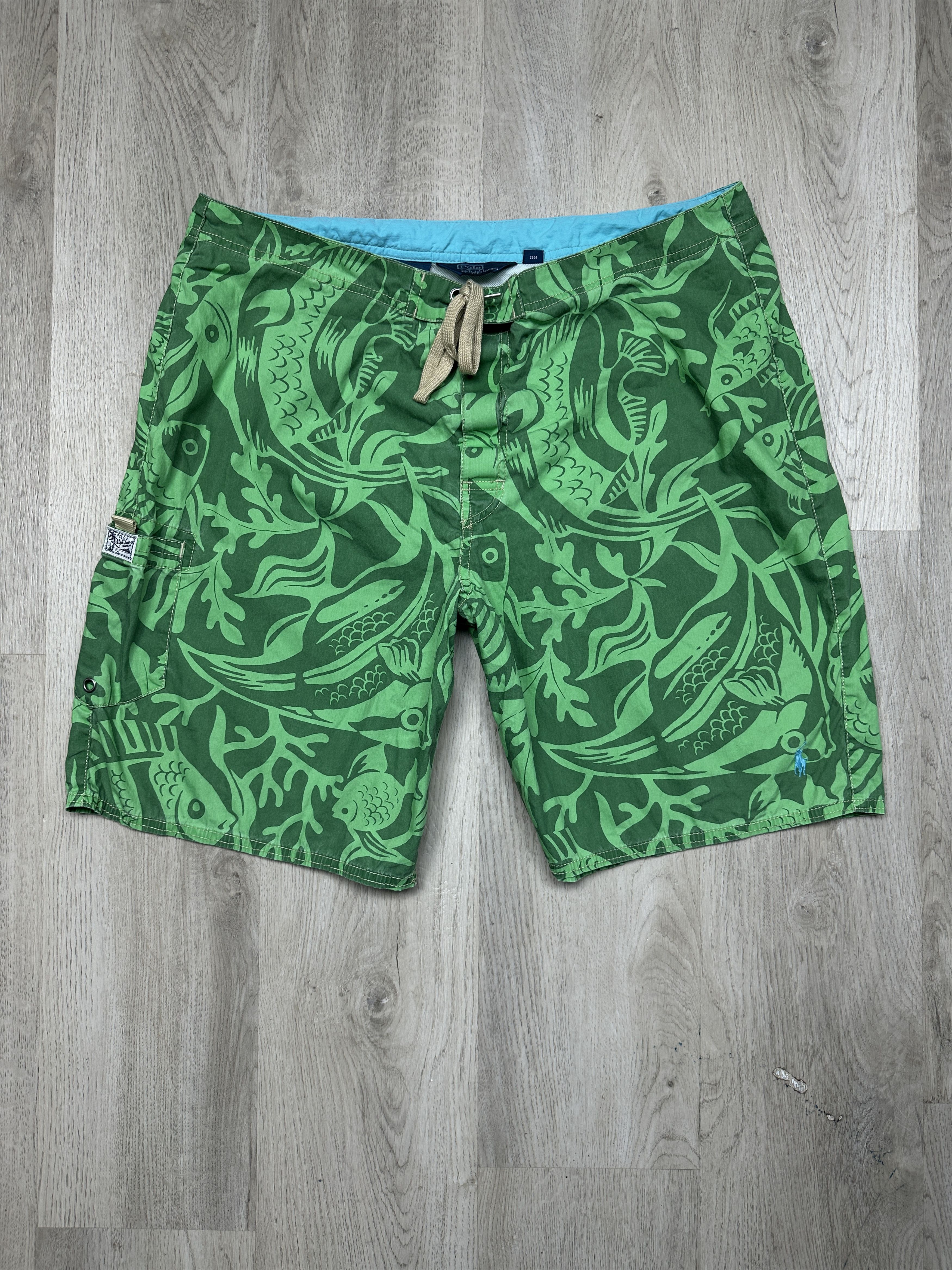 Polo Ralph Lauren Polo Ralph Lauren Vintage Mens Nylon Swimming Shorts Size US 36 / EU 52 - 1 Thumbnail