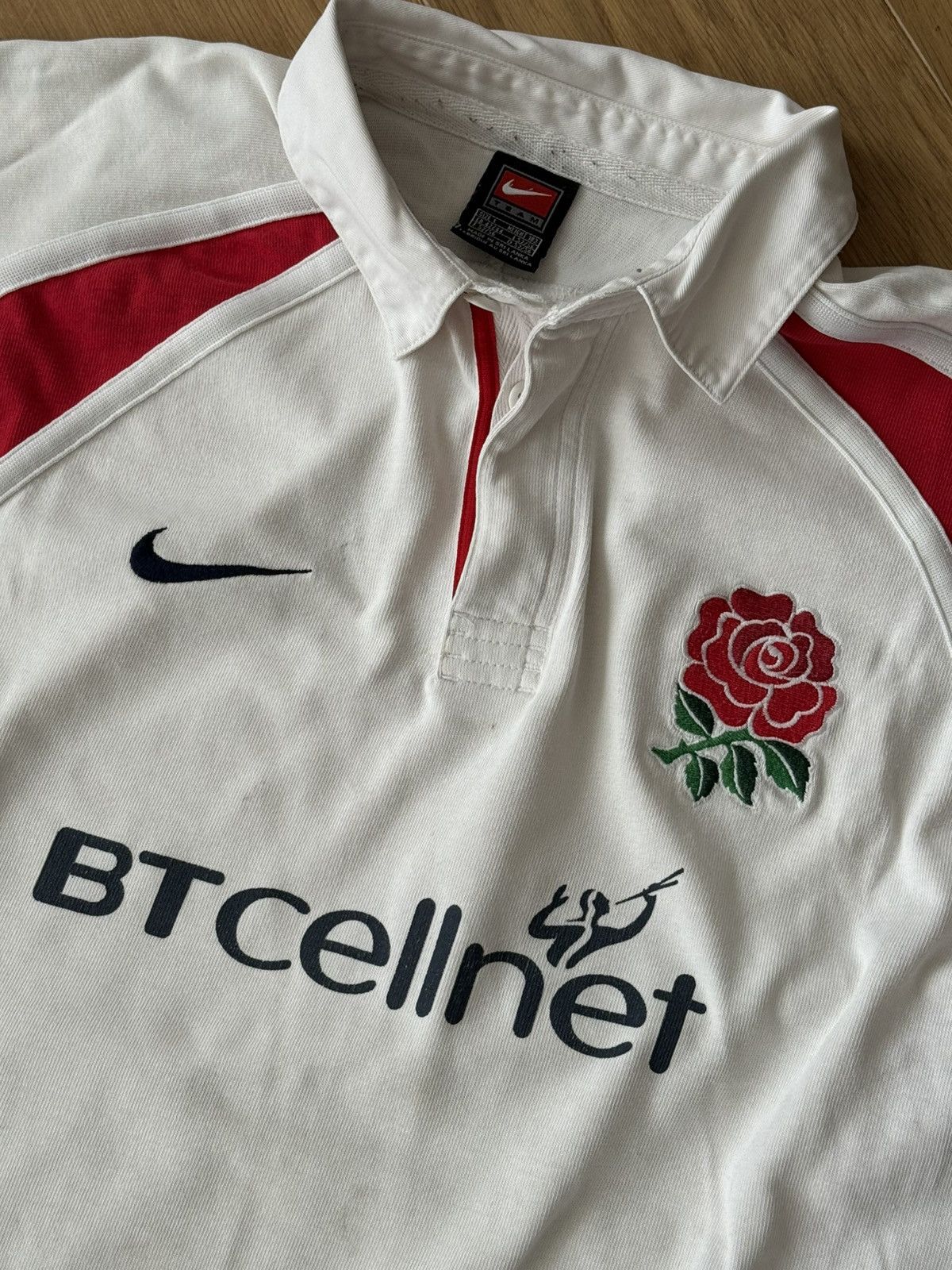 Nike Nike Classic England Rugby Union home shirt 2001–2002 Size US L / EU 52-54 / 3 - 6 Thumbnail