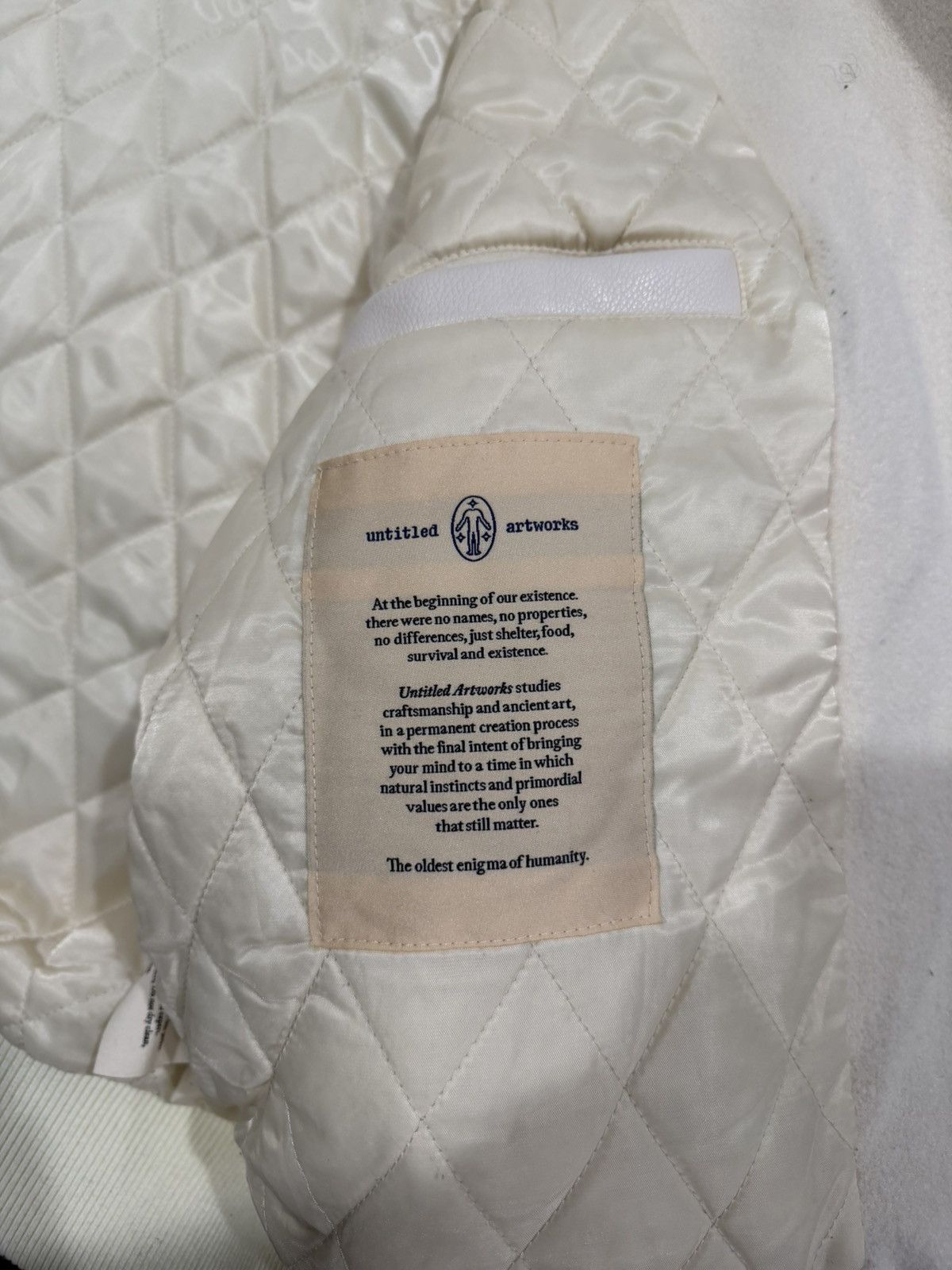 Untitled Artworks Untitled Artworks Milano Angel of Peace Varsity Cream Jacket Size US S / EU 44-46 / 1 - 20 Thumbnail