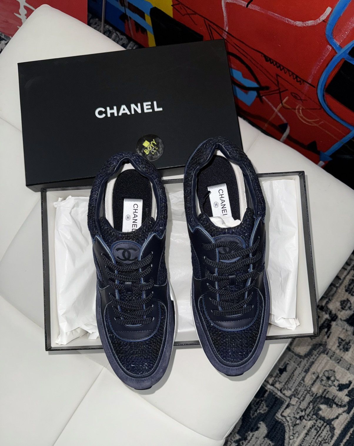 Chanel Chanel suede cc sneakers Size US 11 / EU 44 - 6 Thumbnail