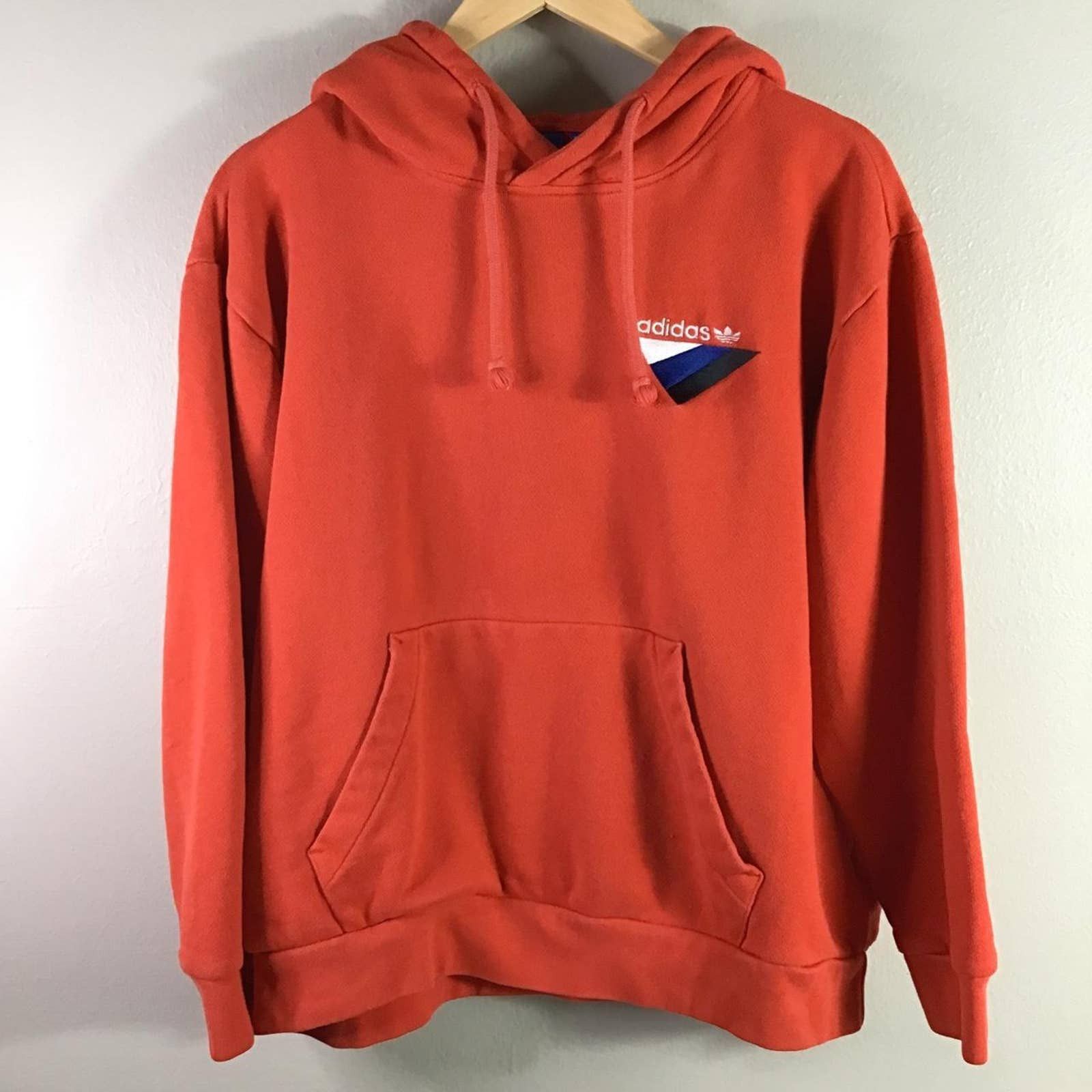 Adidas Vintage Classic Adidas Hoodie Retro Y2K RED pullover Medium