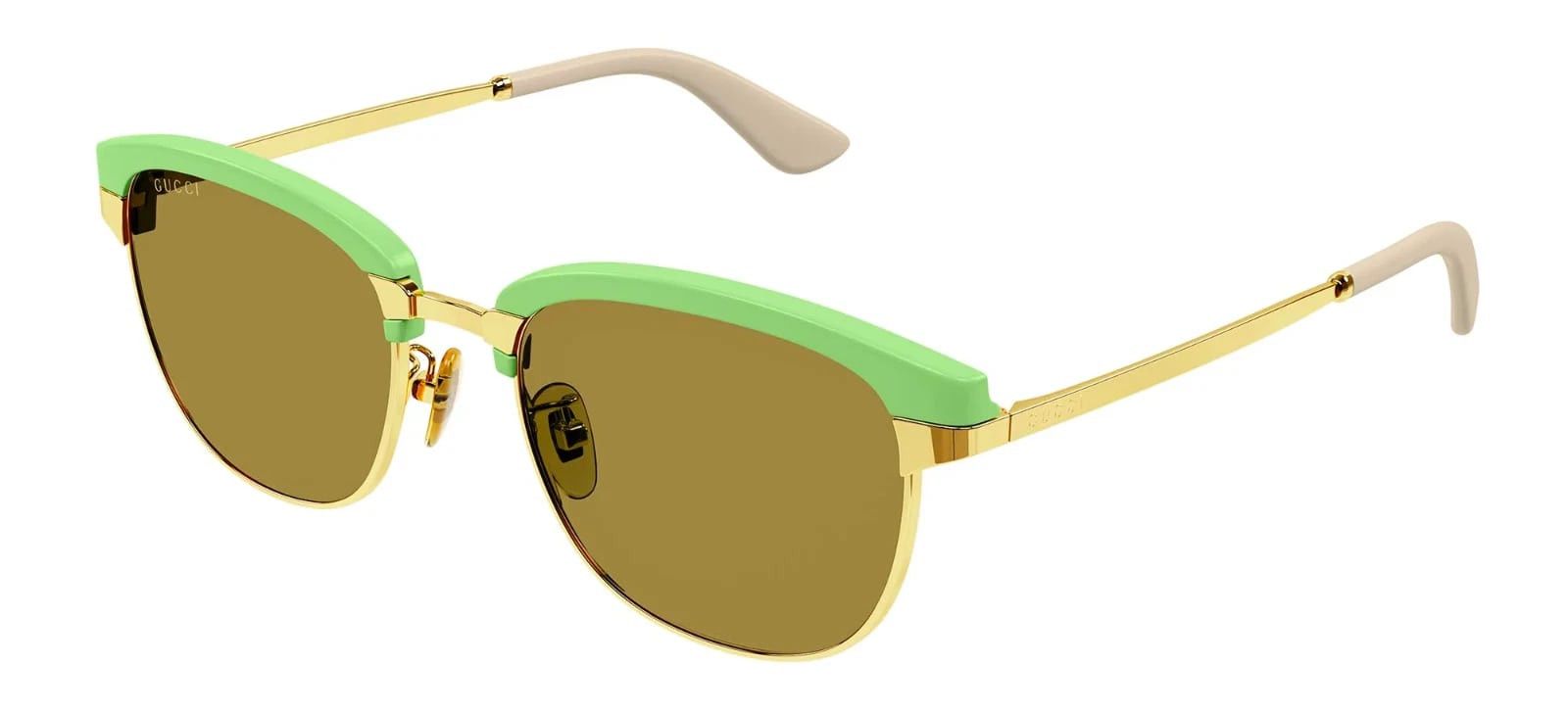 Gucci GUCCI SUPREME 1132 Gold Gg1132S 001 Retro Rim Sunglasses Size ONE SIZE - 10 Thumbnail