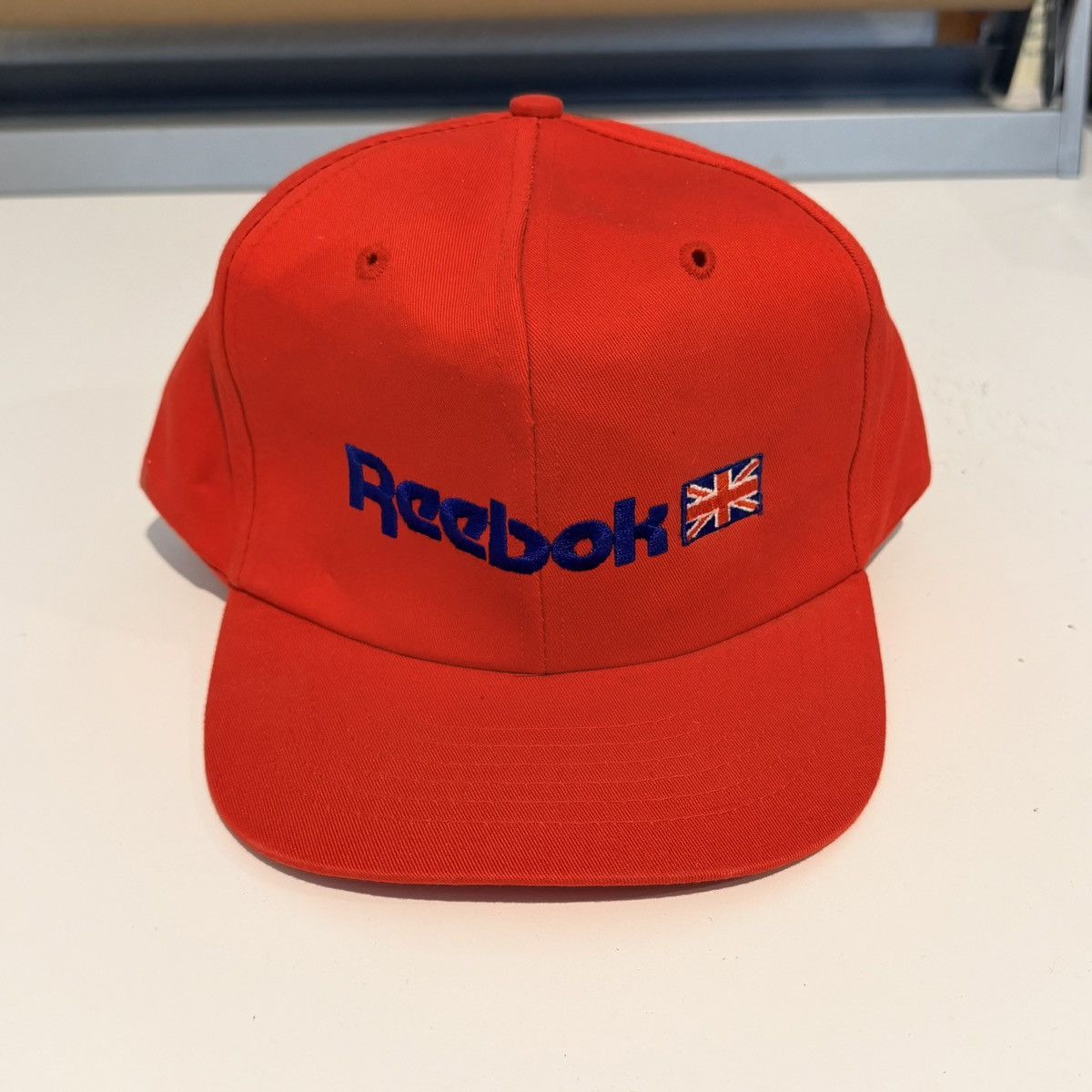 Reebok Vintage Reebok Hat Strap Back 80s Spell Out Adjustable Size ONE SIZE - 1 Thumbnail
